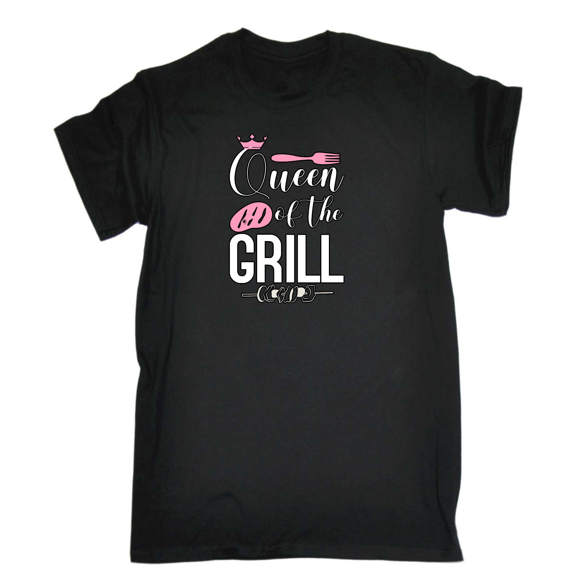 Queen Of The Grill Smoked Meat Bbq Barbecue - Mens 123t Funny T-Shirt Tshirts