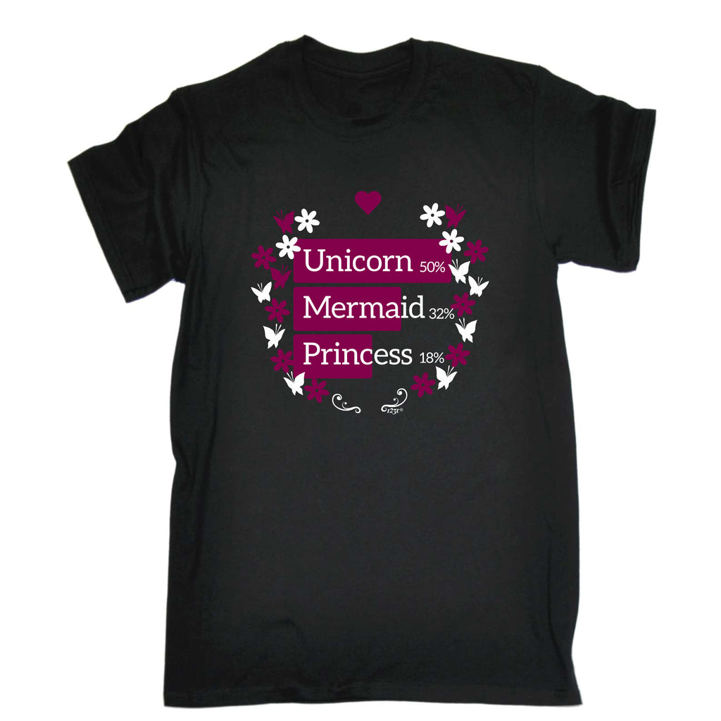 Unicorns Mermaid Princess - Mens Funny T-Shirt Tshirts