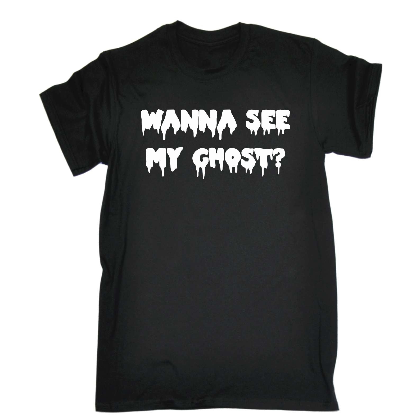 Wanna See My Ghost - Mens Funny T-Shirt Tshirts