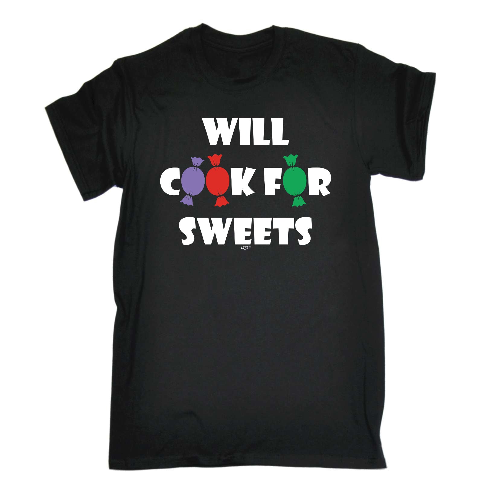Will Cook For Sweets - Mens Funny T-Shirt Tshirts