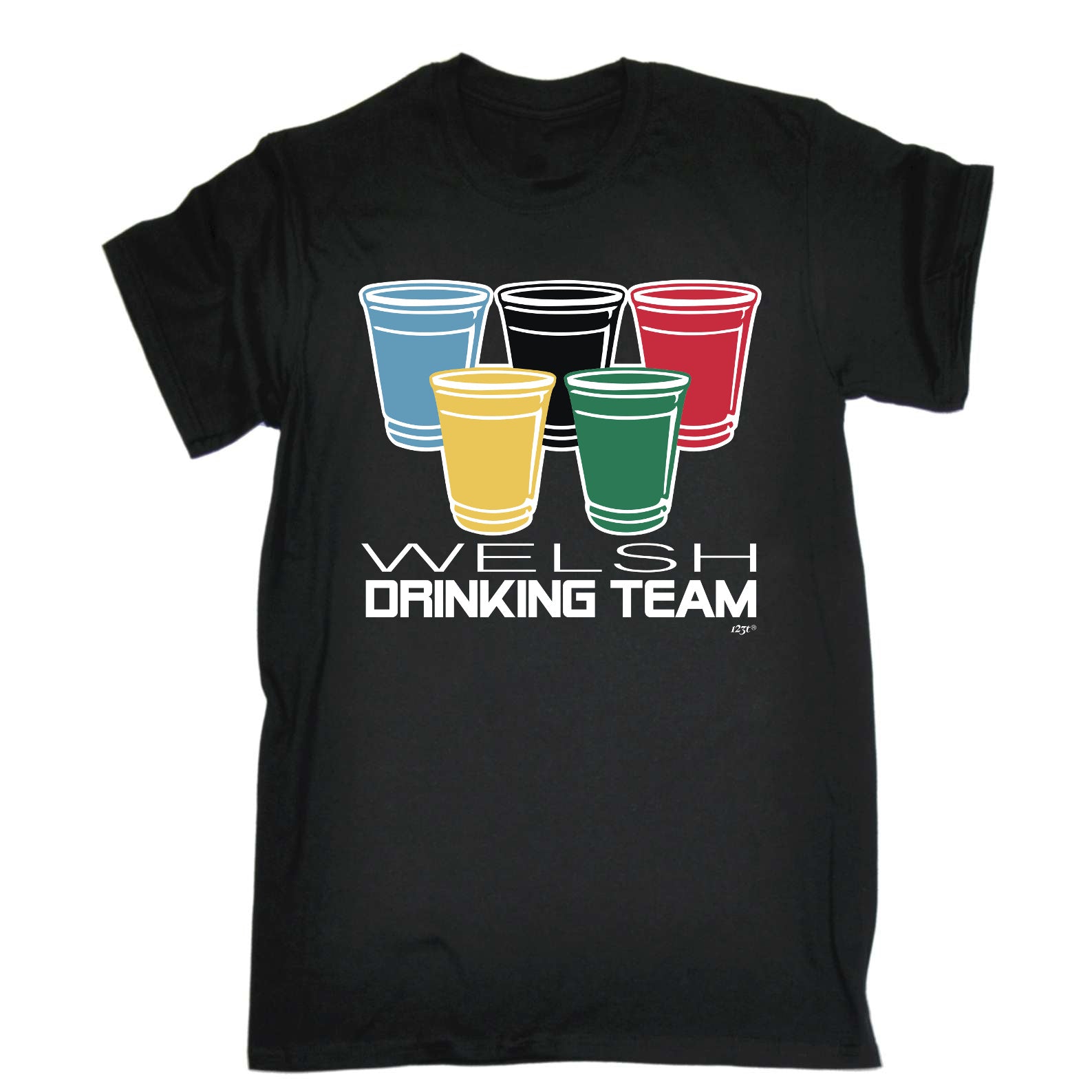 Welsh Drinking Team Glasses - Mens Funny T-Shirt Tshirts