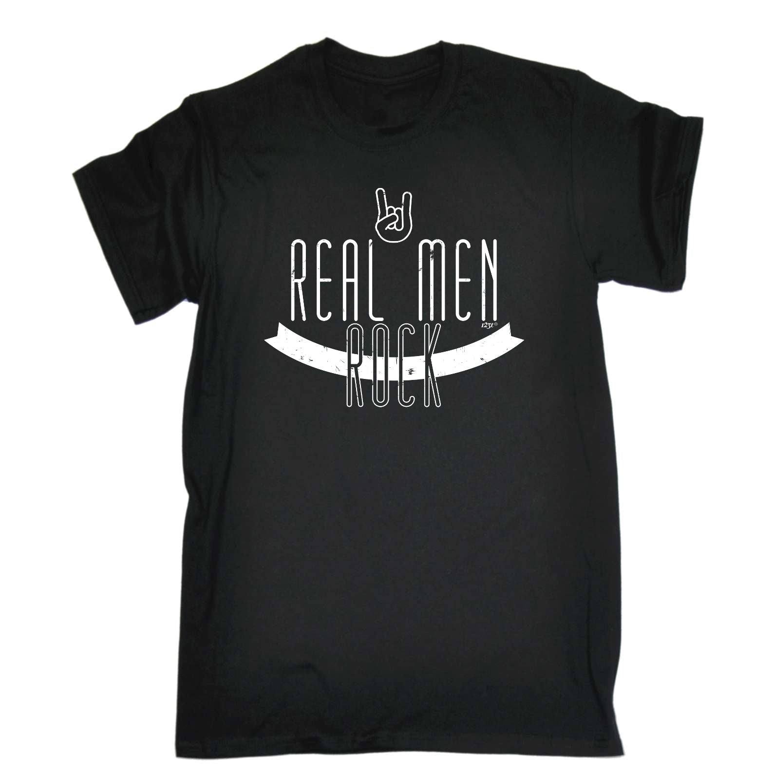 Real Men Rock - Mens Funny T-Shirt Tshirts