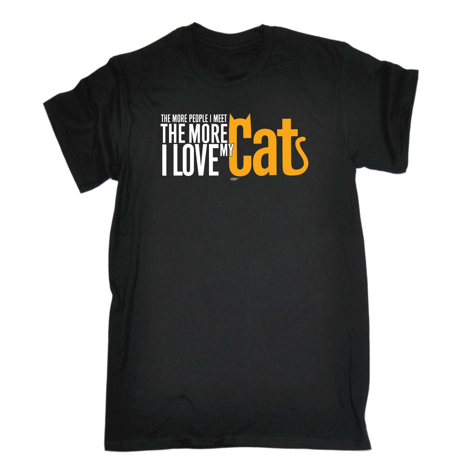 More Love My Cat - Mens Funny T-Shirt Tshirts