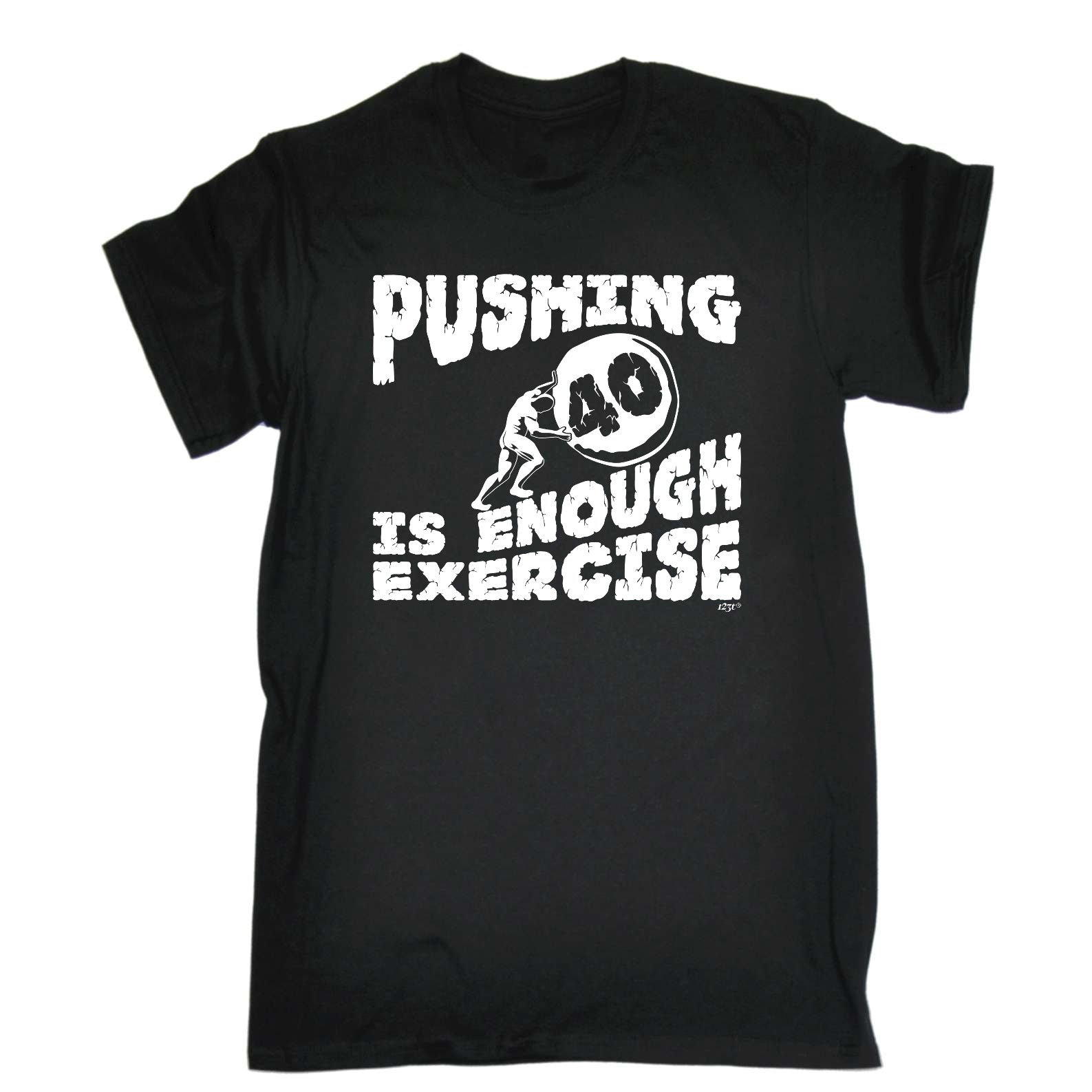 Pushing 40 Is Enough Exercise - Mens Funny T-Shirt Tshirts