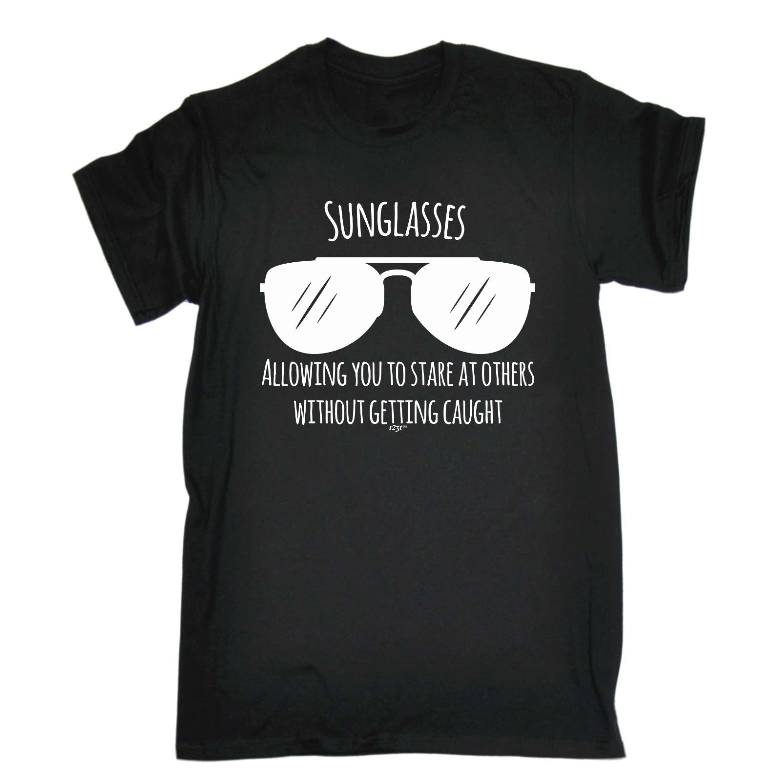 Sunglasses Allowing You To Stare At Others - Mens Funny T-Shirt Tshirts