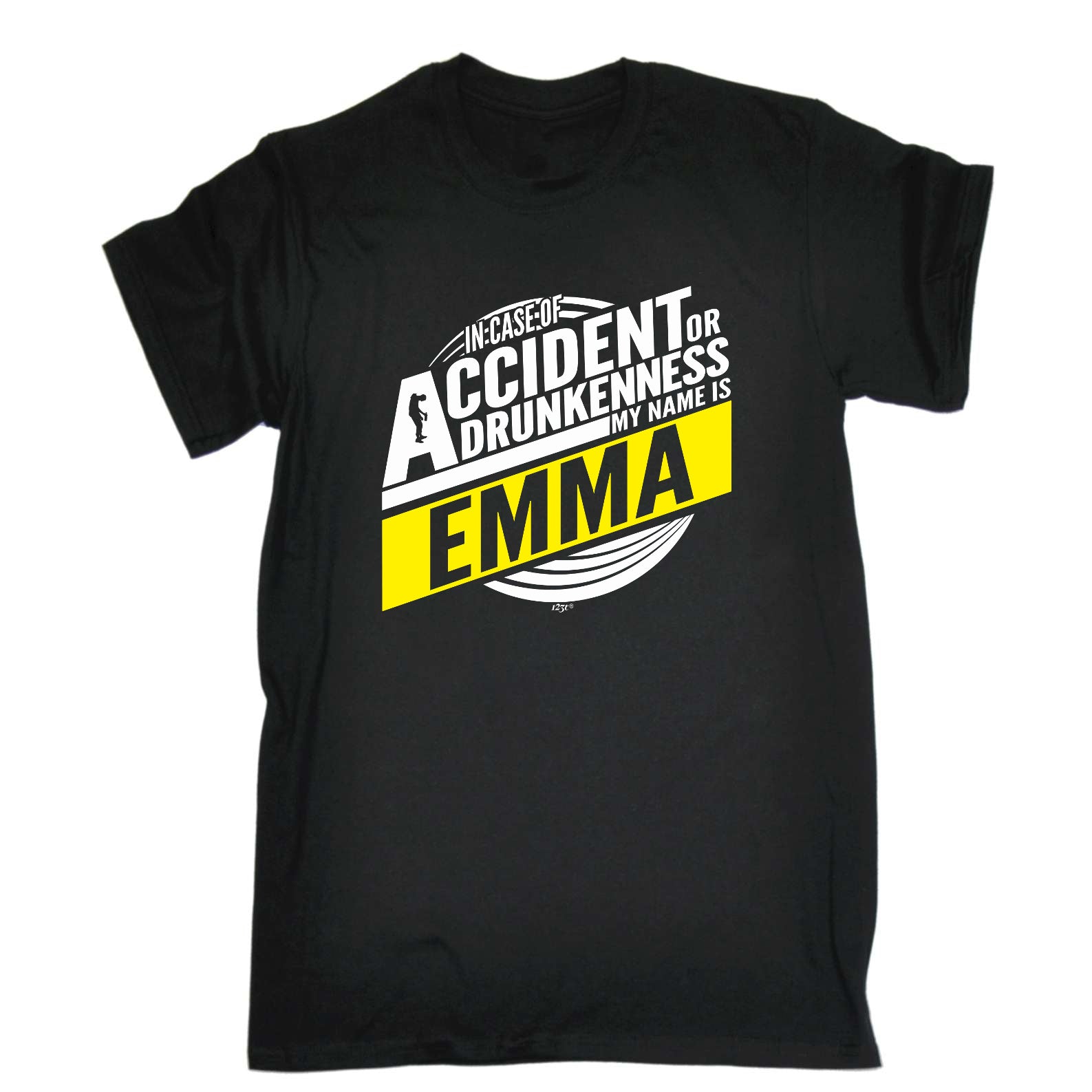 In Case Of Accident Or Drunkenness Emma - Mens Funny T-Shirt Tshirts