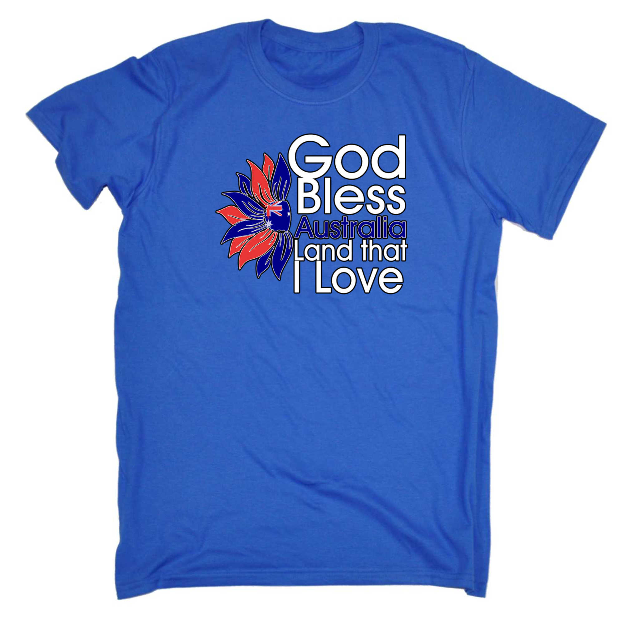 God Bless Australia - Mens 123t Funny T-Shirt Tshirts