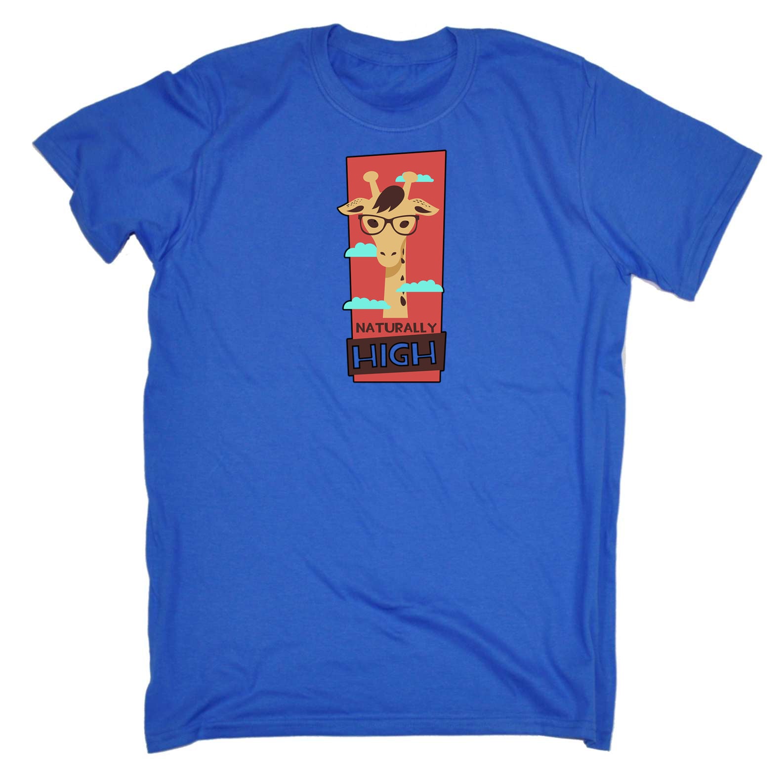 Naturally High Giraffe - Mens 123t Funny T-Shirt Tshirts