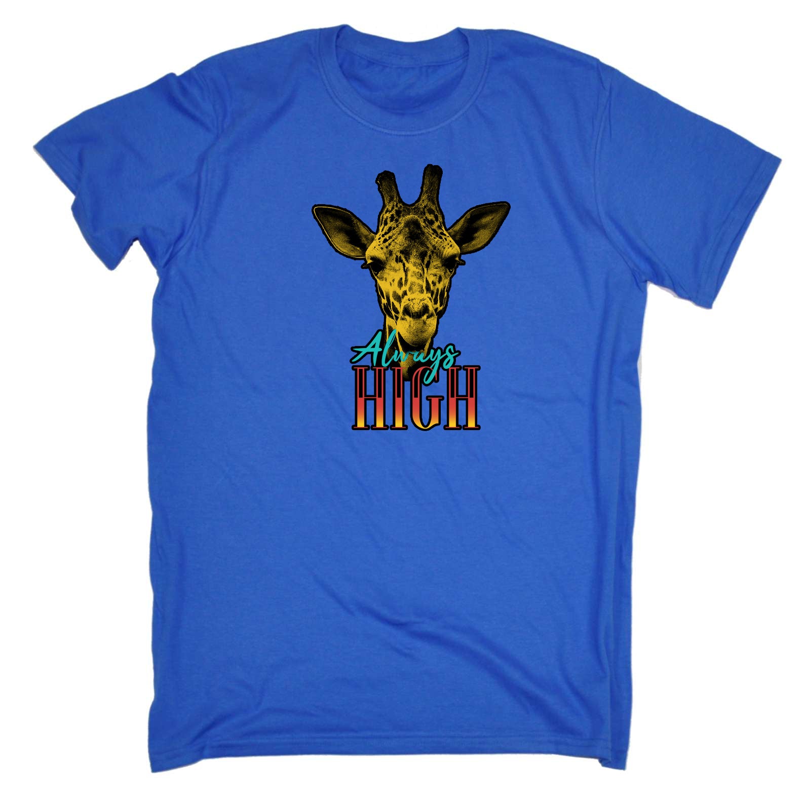 Always High Giraffe - Mens Funny T-Shirt Tshirts