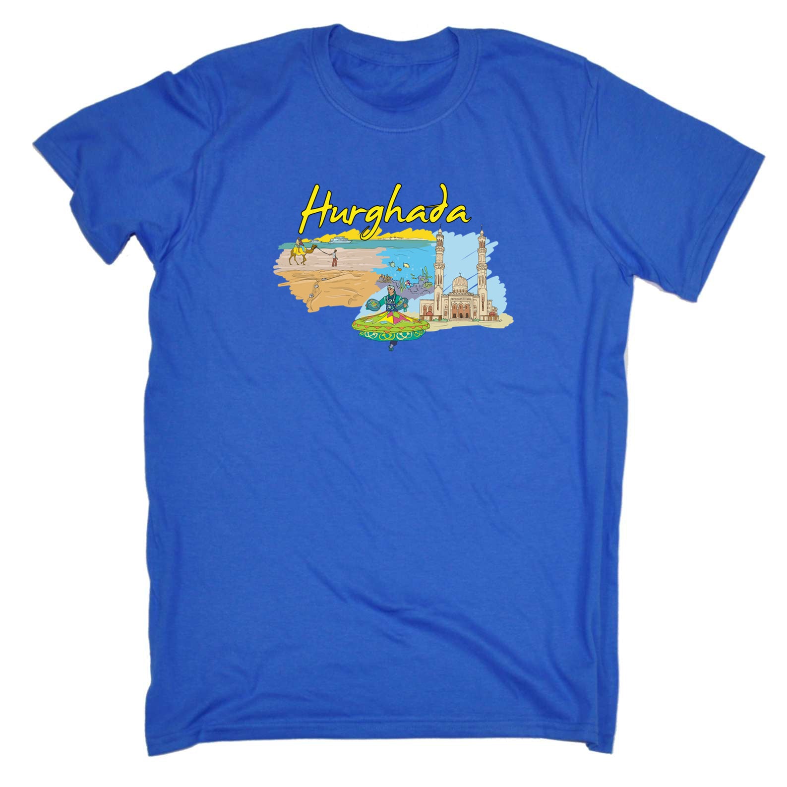 Hurghada Egypt Country Flag Destination - Mens 123t Funny T-Shirt Tshirts