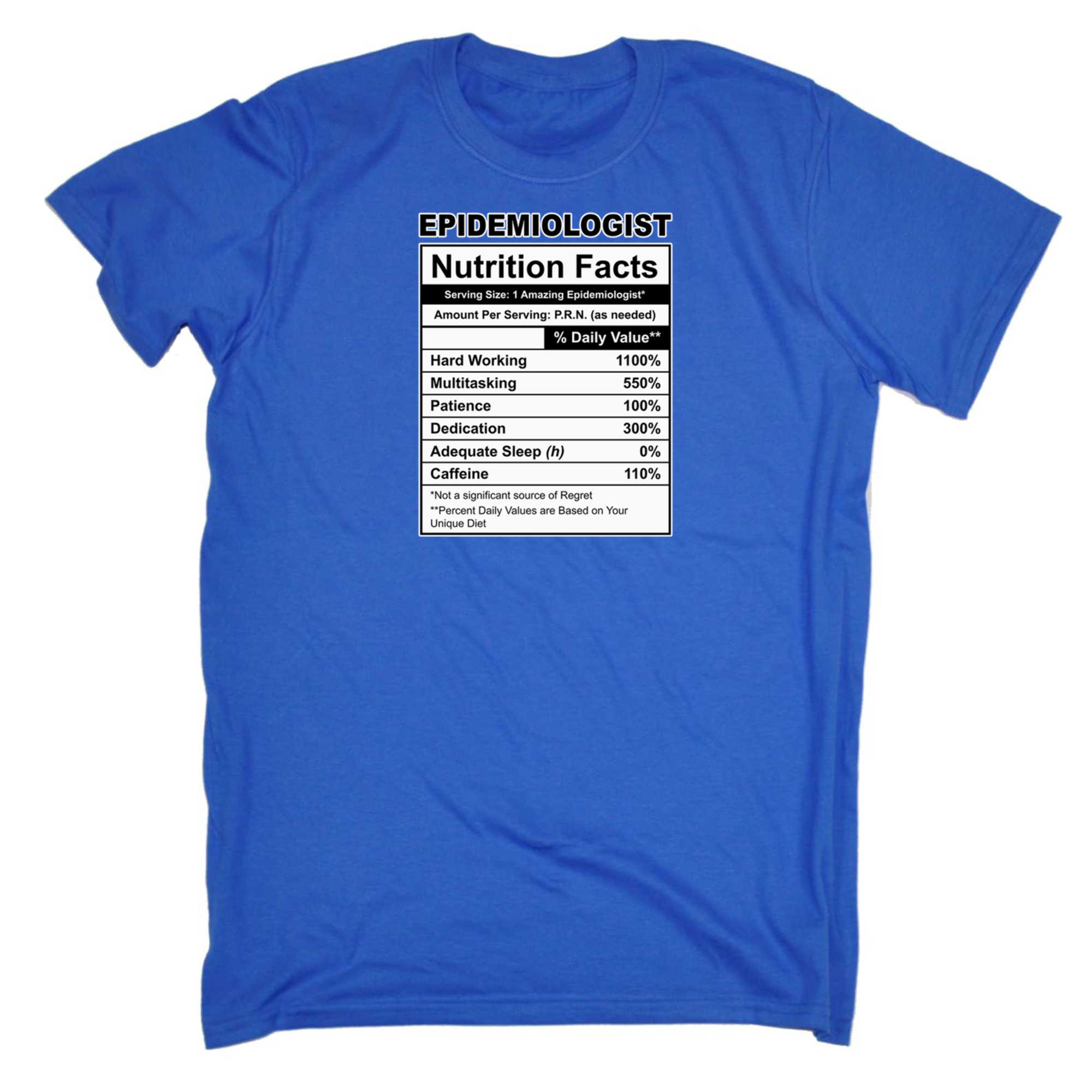 Epidemilogist Nutrition Facts - Mens 123t Funny T-Shirt Tshirts