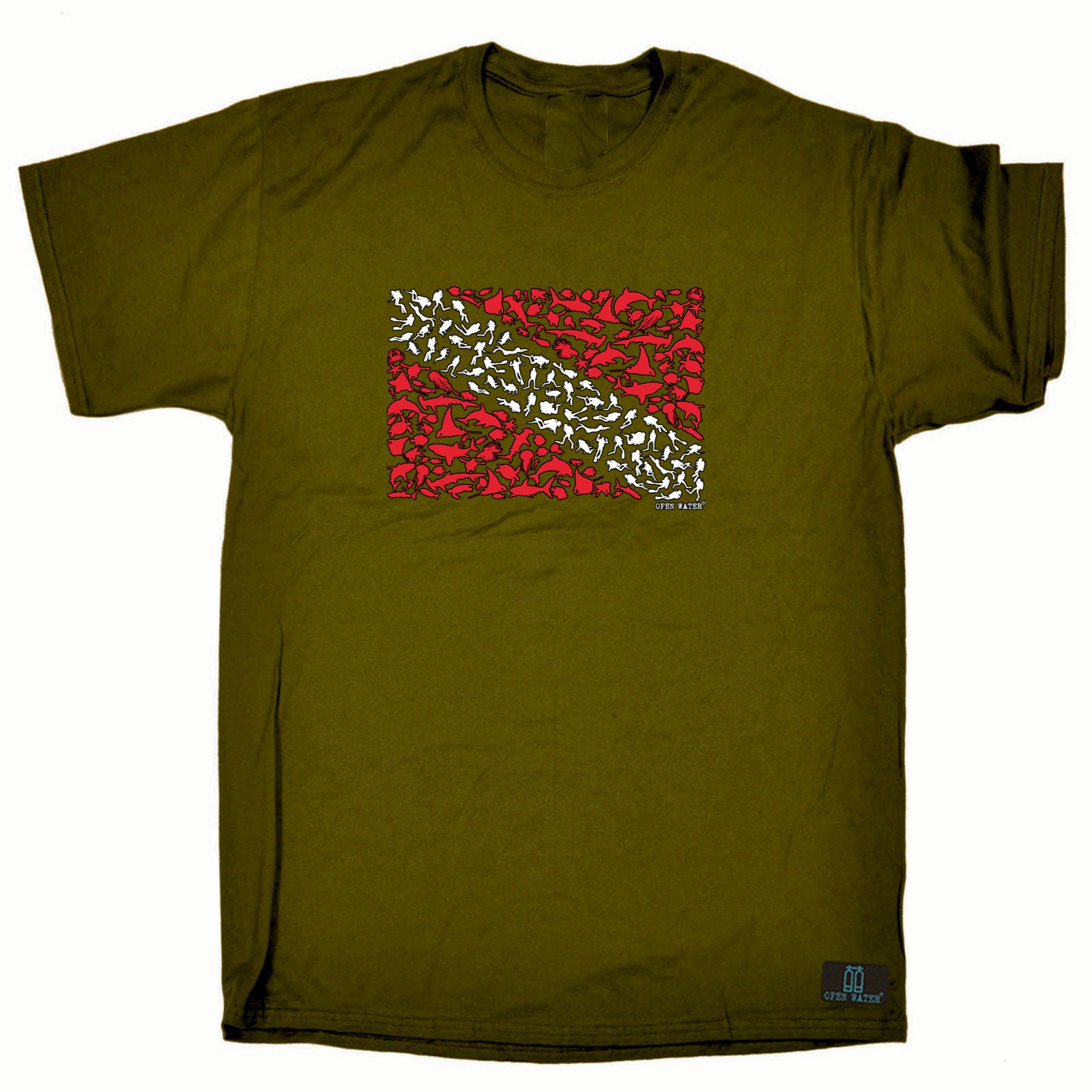 Ow Diving Flag Divers - Mens Funny T-Shirt Tshirts