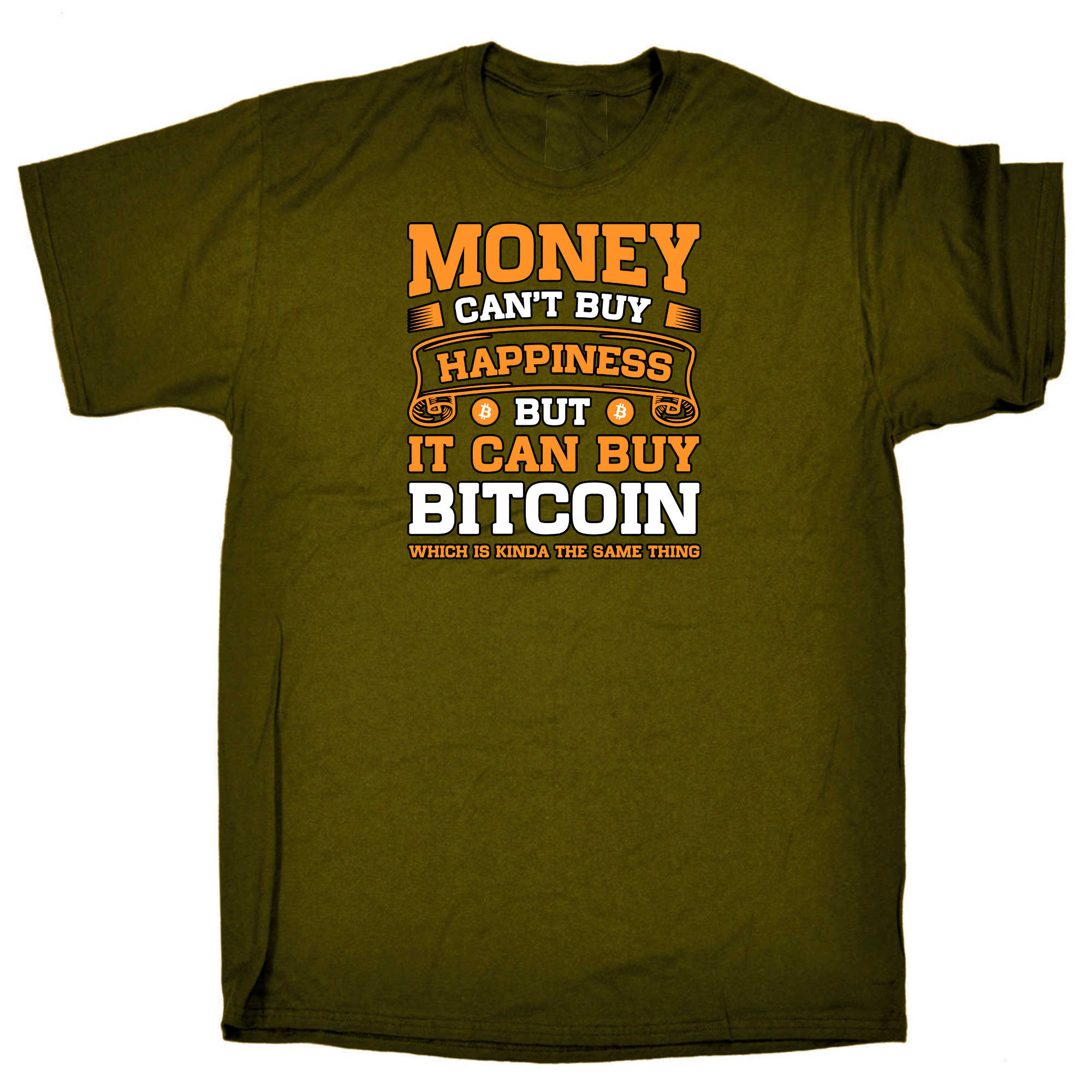 Money Cant Buy Happiness But It Can Buy Bitcoin - Mens 123t Funny T-Shirt Tshirts