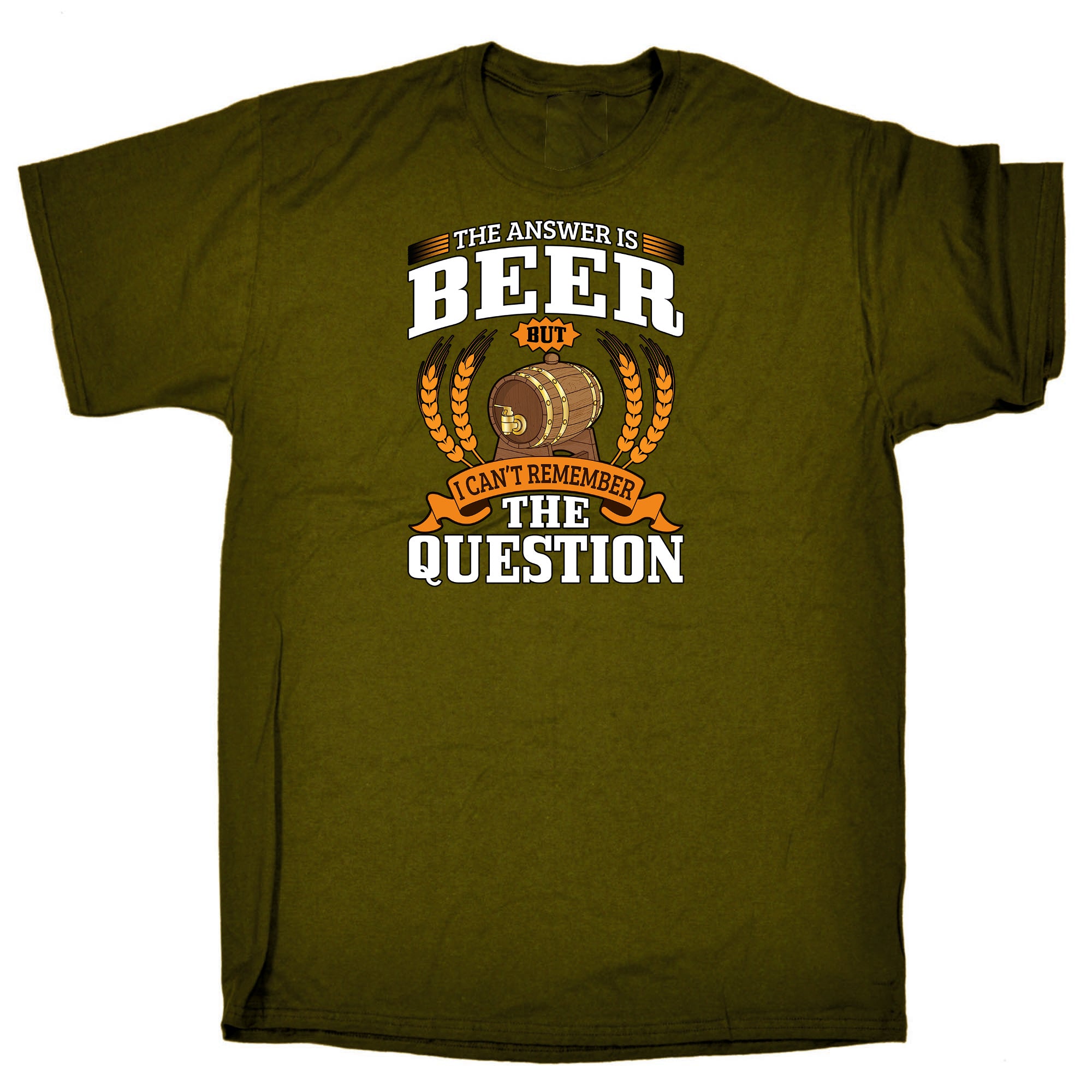 Answer Is Beer Cant Remember The Question Alcohol - Mens Funny T-Shirt Tshirts