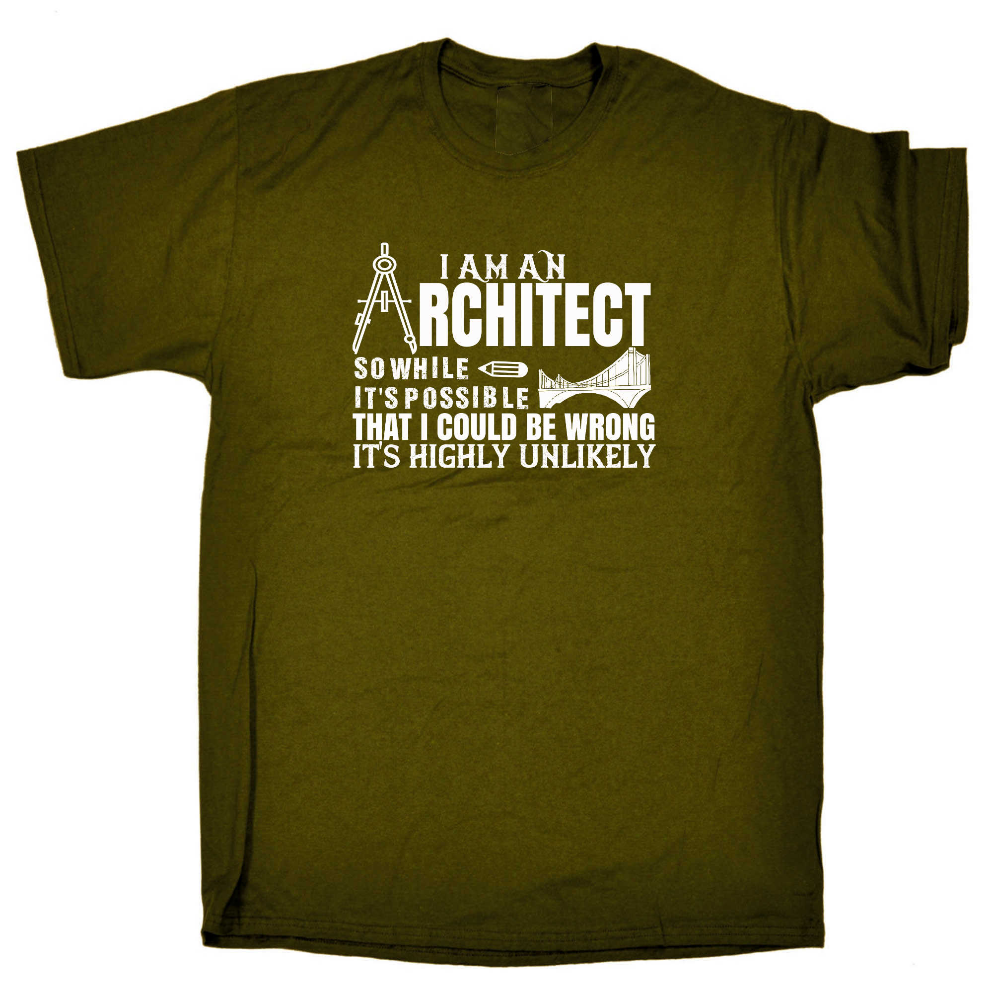 I Am An Architect So While Its Possible - Mens 123t Funny T-Shirt Tshirts