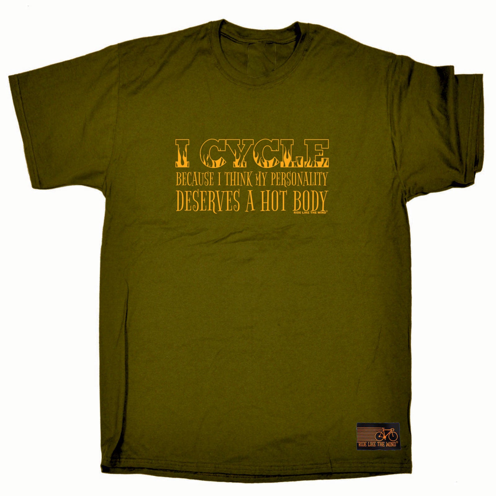 Rltw I Cycle Because Hot Body - Mens Funny T-Shirt Tshirts