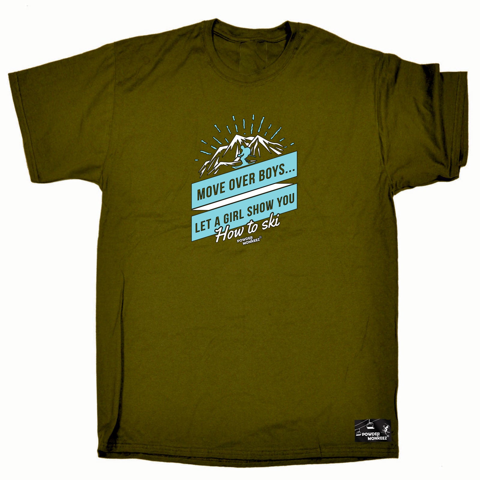 Pm Move Over Boys How To Ski - Mens Funny T-Shirt Tshirts