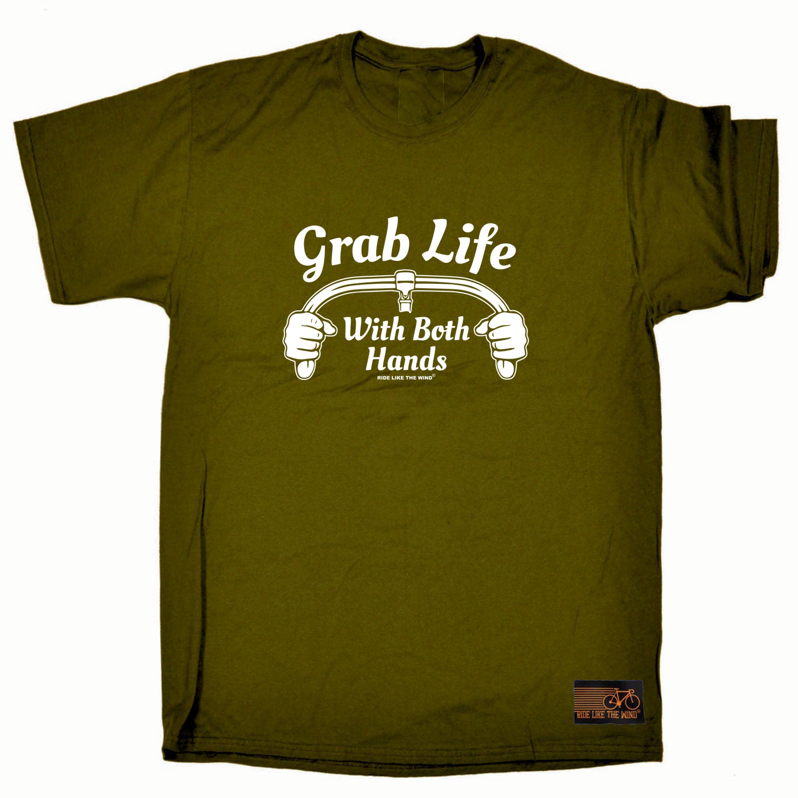 Rltw Grab Life With Both Hands - Mens Funny T-Shirt Tshirts