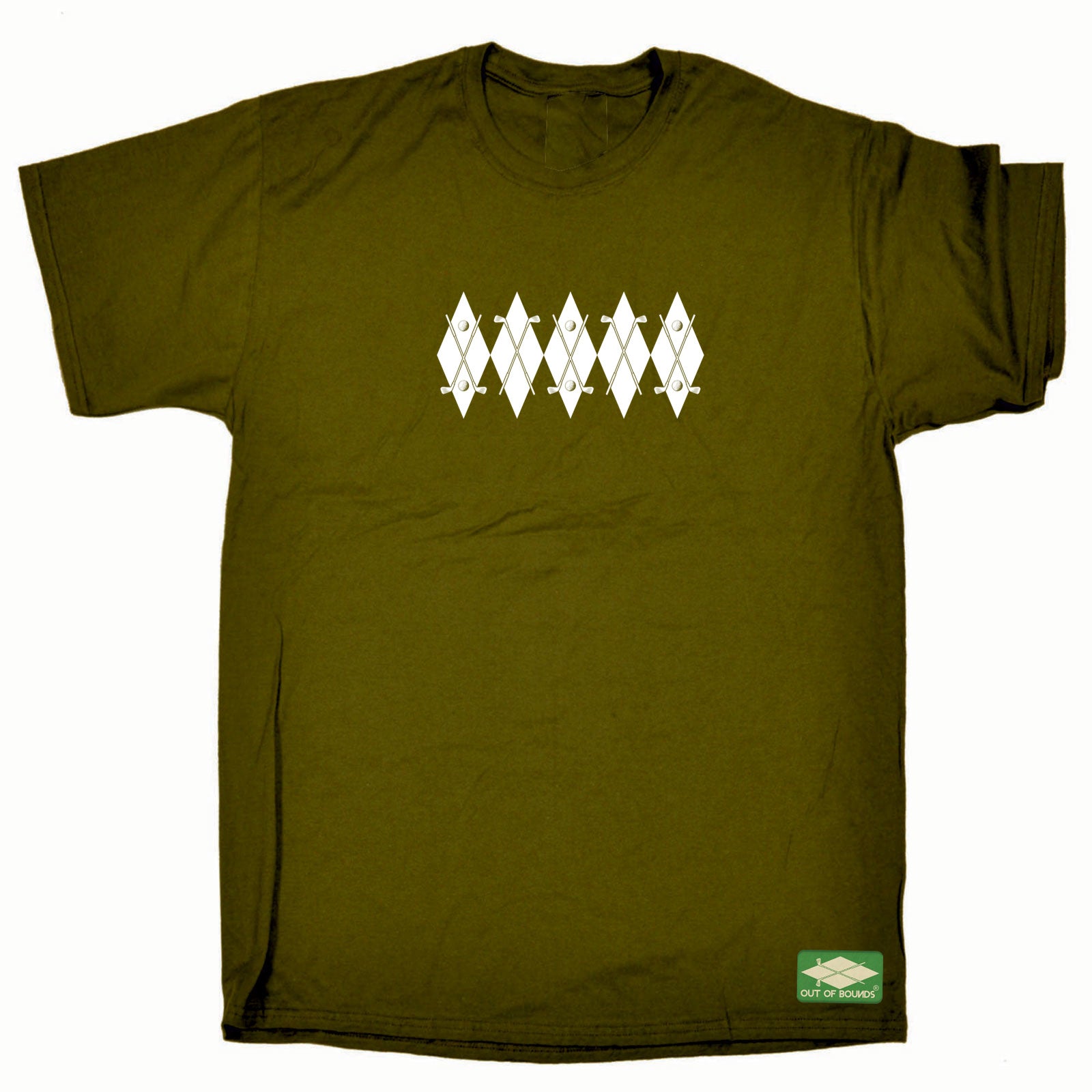 Oob Argyle Golf Jumper - Mens Funny T-Shirt Tshirts