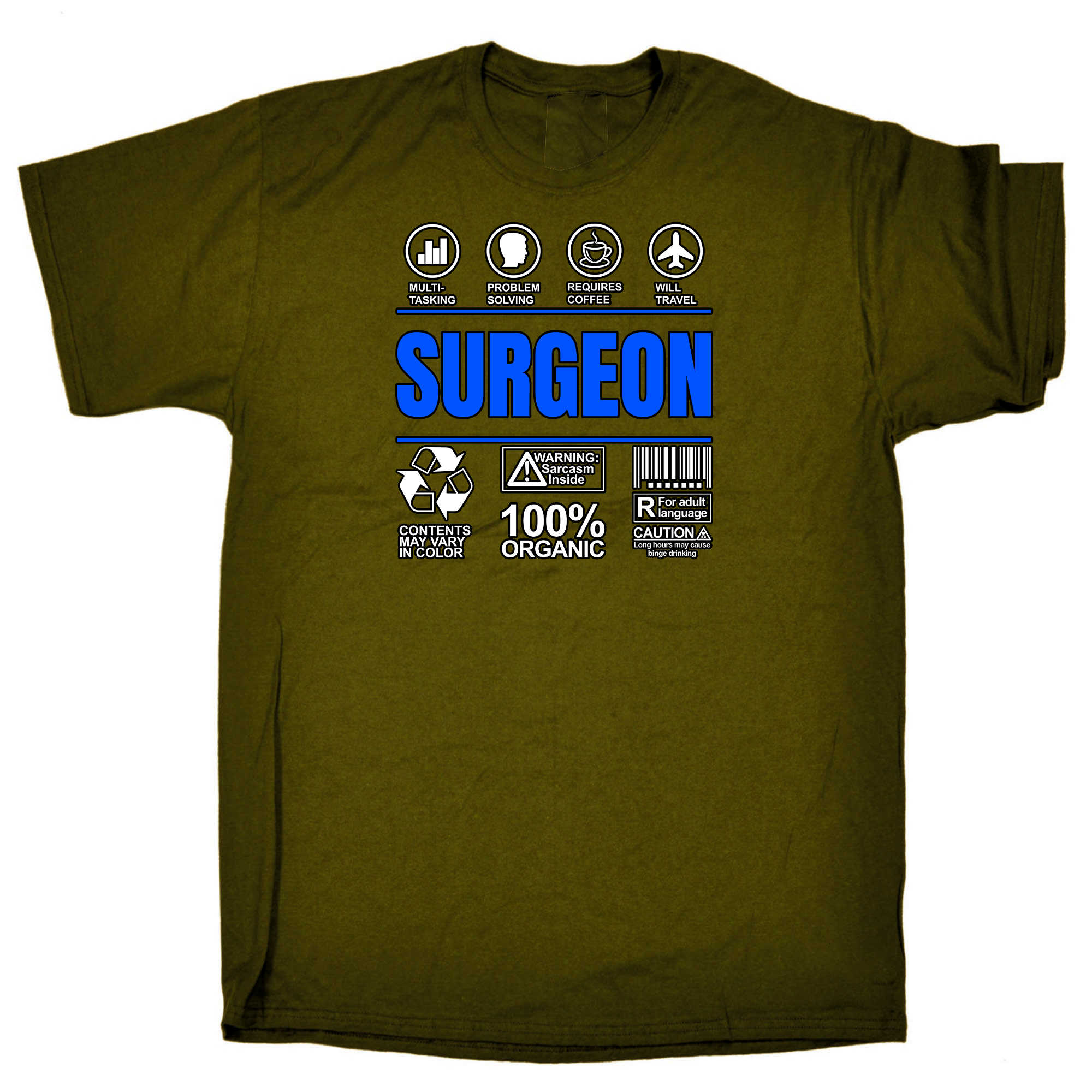 Surgeon Sarcastic Humour - Mens 123t Funny T-Shirt Tshirts