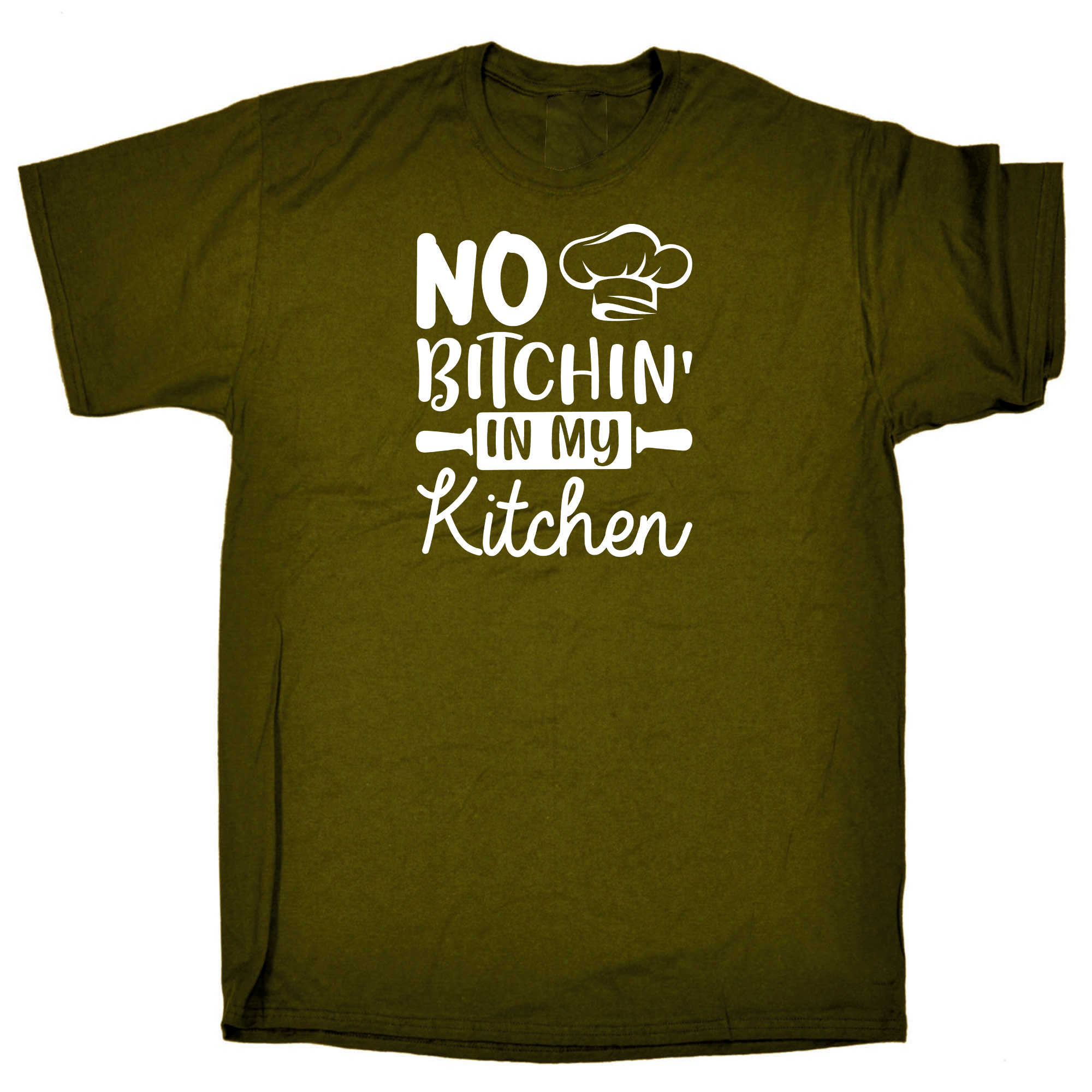 No Bitchin In My Kitchen Chef Cooking - Mens 123t Funny T-Shirt Tshirts
