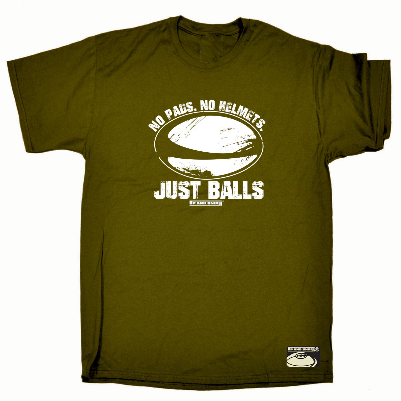 Uau No Pads No Helments Just Balsl - Mens Funny T-Shirt Tshirts