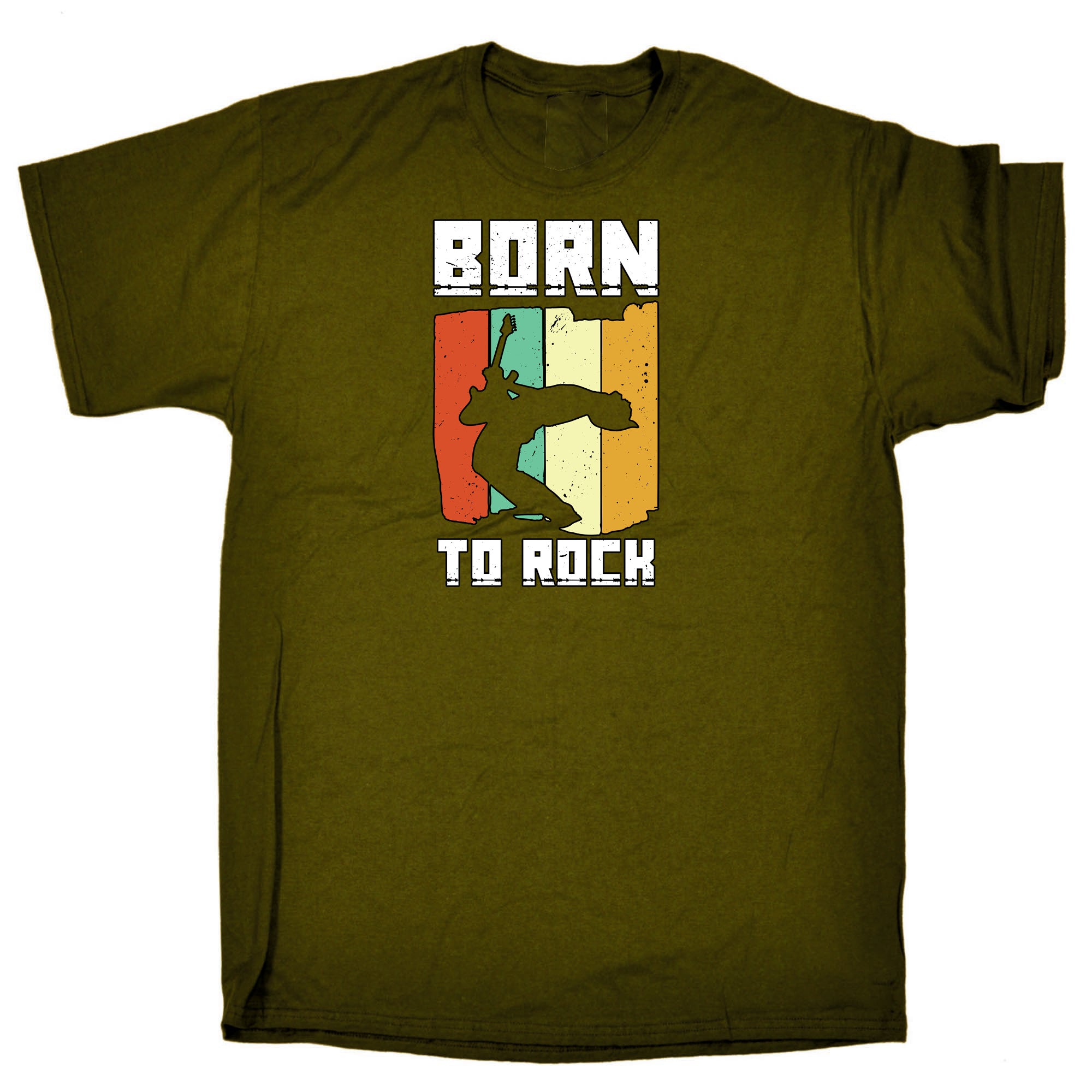 Born To Rock Music Guitar Bass Electric - Mens Funny T-Shirt Tshirts