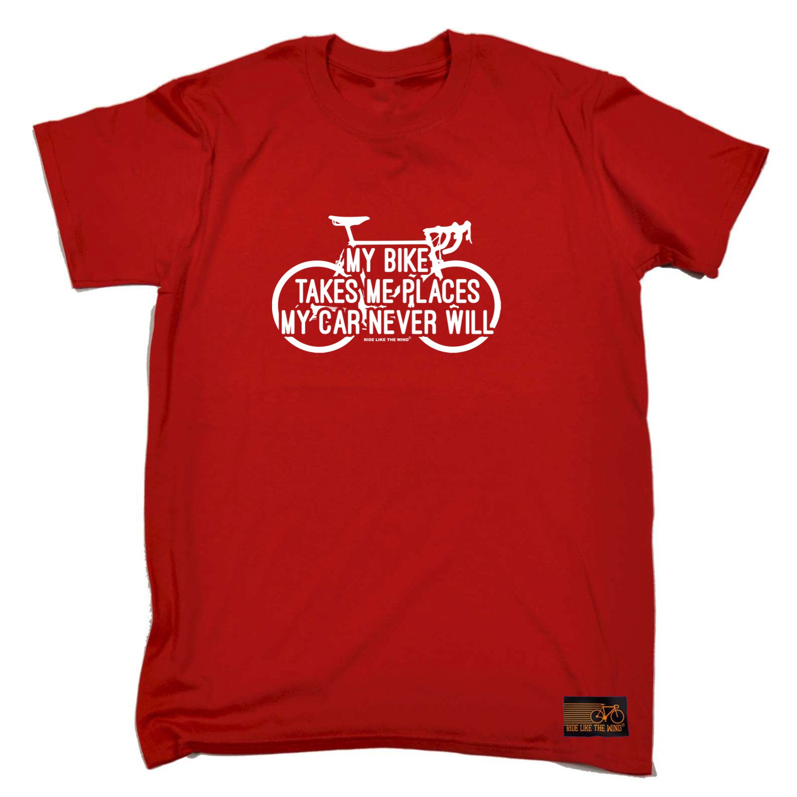 Rltw My Bike Takes Me Places - Mens Funny T-Shirt Tshirts