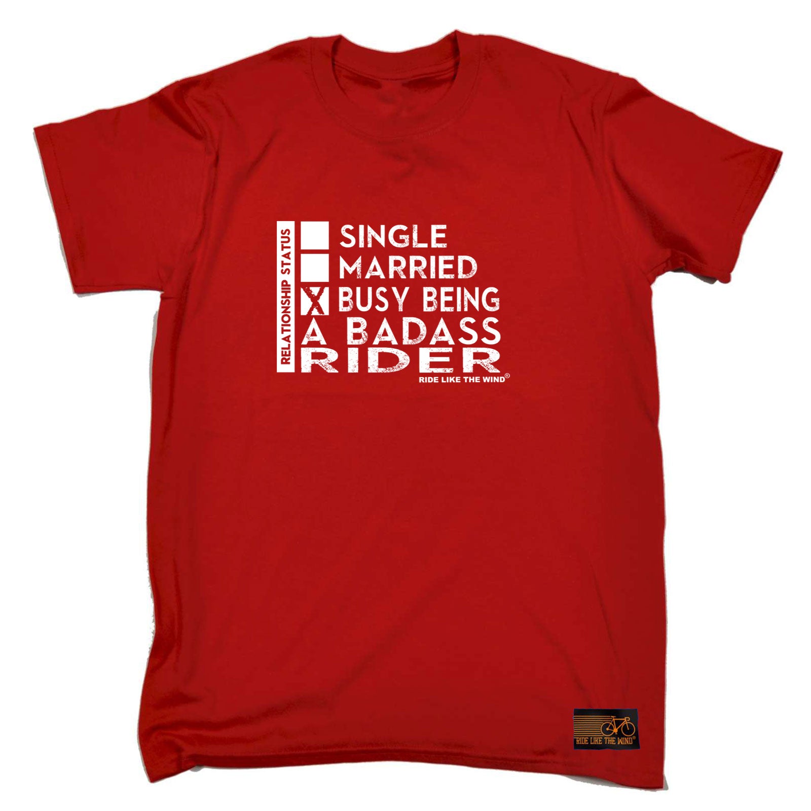 Rltw Relationship Status Badass Rider - Mens Funny T-Shirt Tshirts