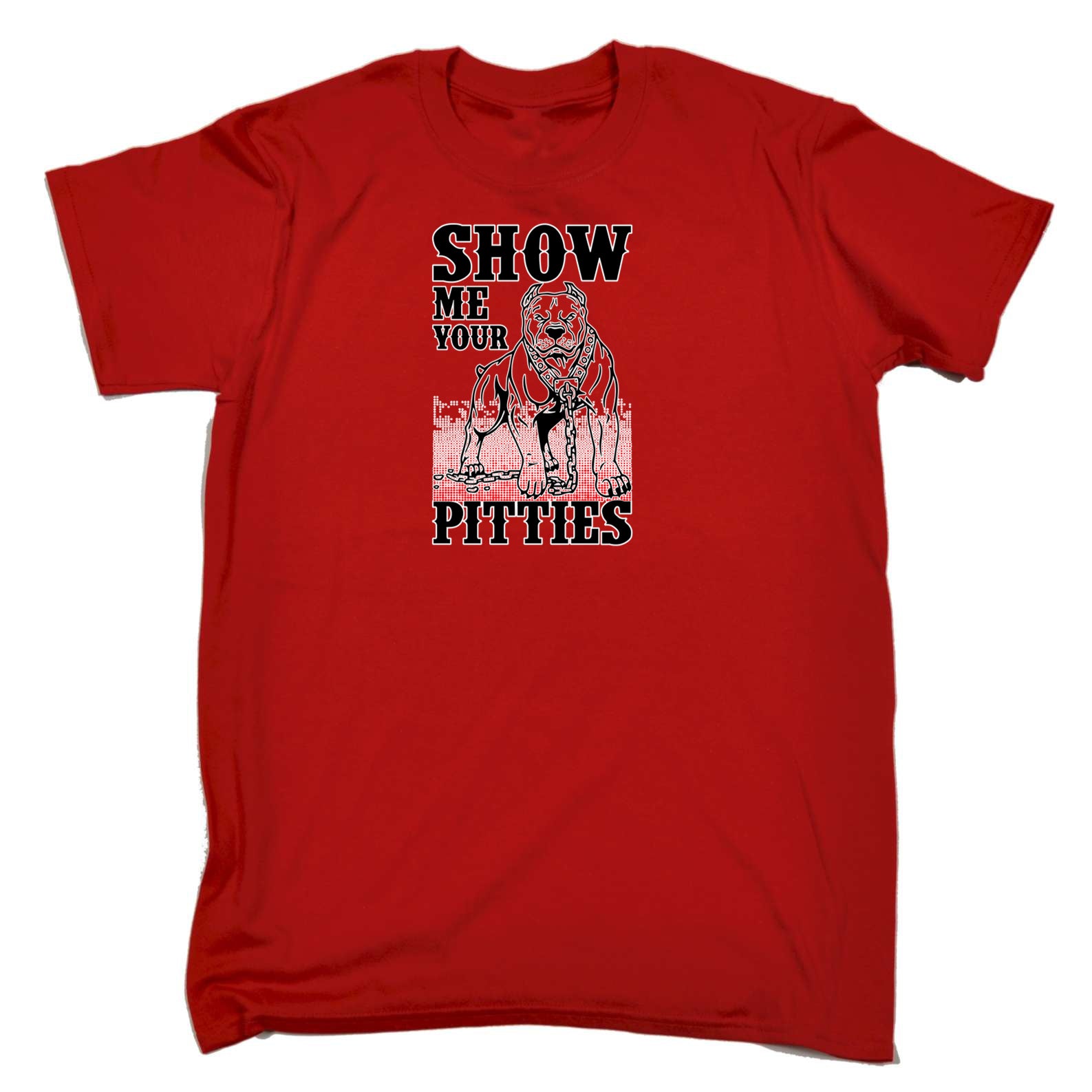 Show Me Your Pitties Pit Bull Dog - Mens 123t Funny T-Shirt Tshirts
