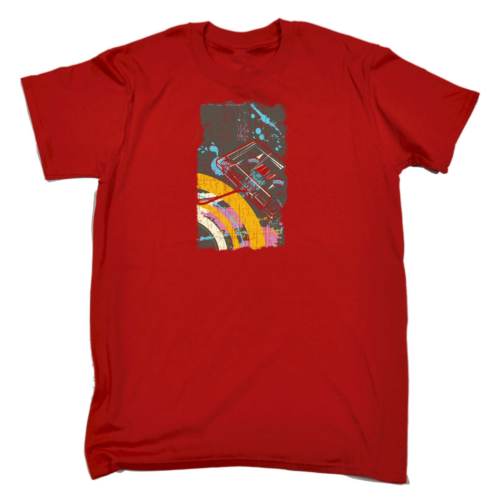 Old Skool Retro Cassette Music Tape - Mens 123t Funny T-Shirt Tshirts