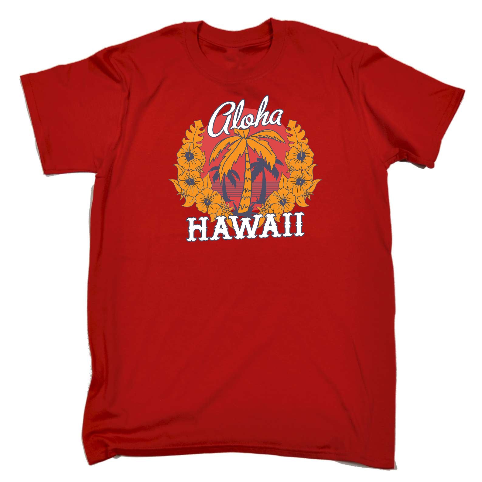 Aloha Hawaii Beach Fashion - Mens Funny T-Shirt Tshirts