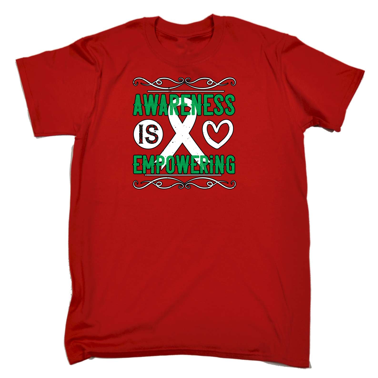 Awareness Is Empowering Autism - Mens 123t Funny T-Shirt Tshirts