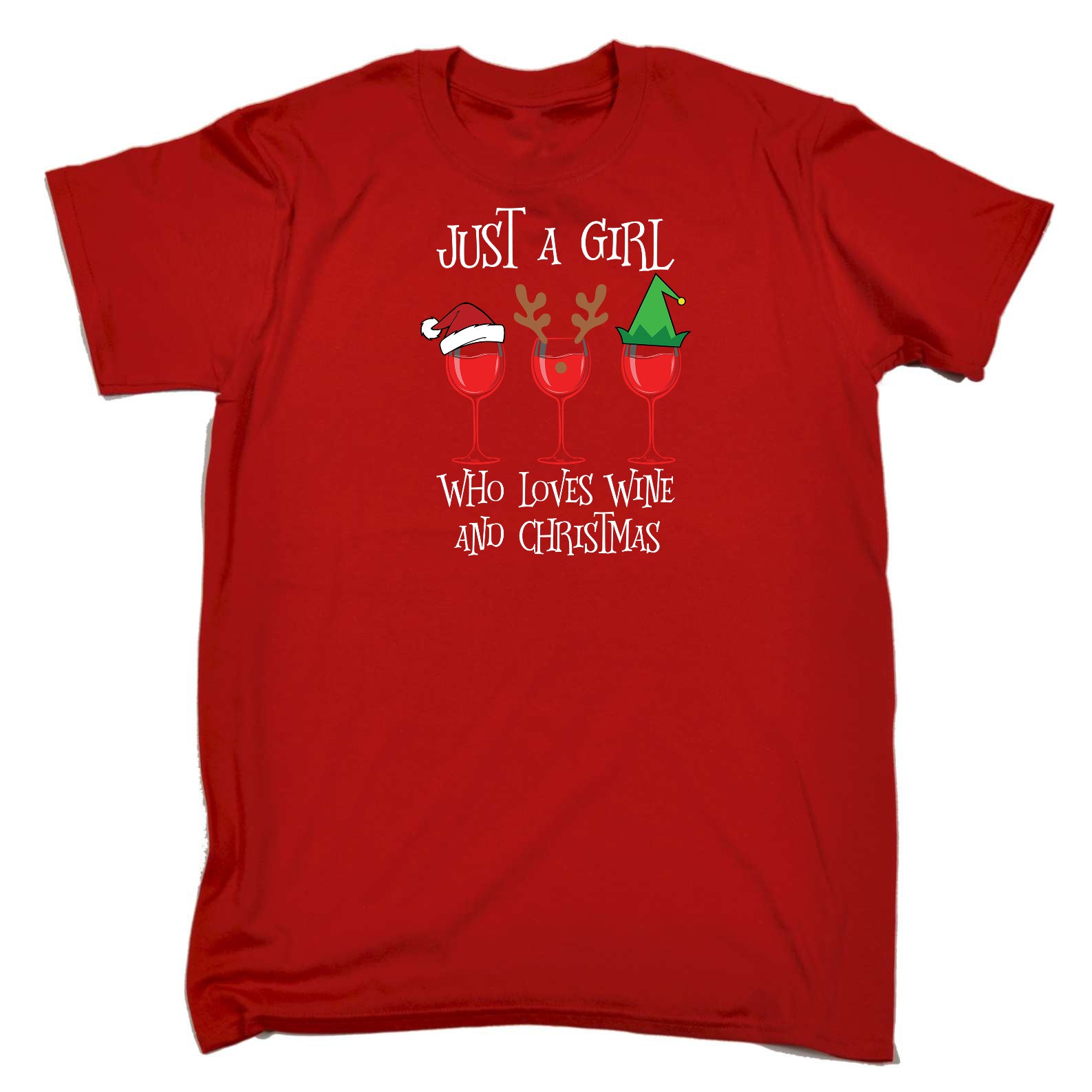 Just A Girl Who Loves Wind And Christmas - Mens Funny T-Shirt Tshirts