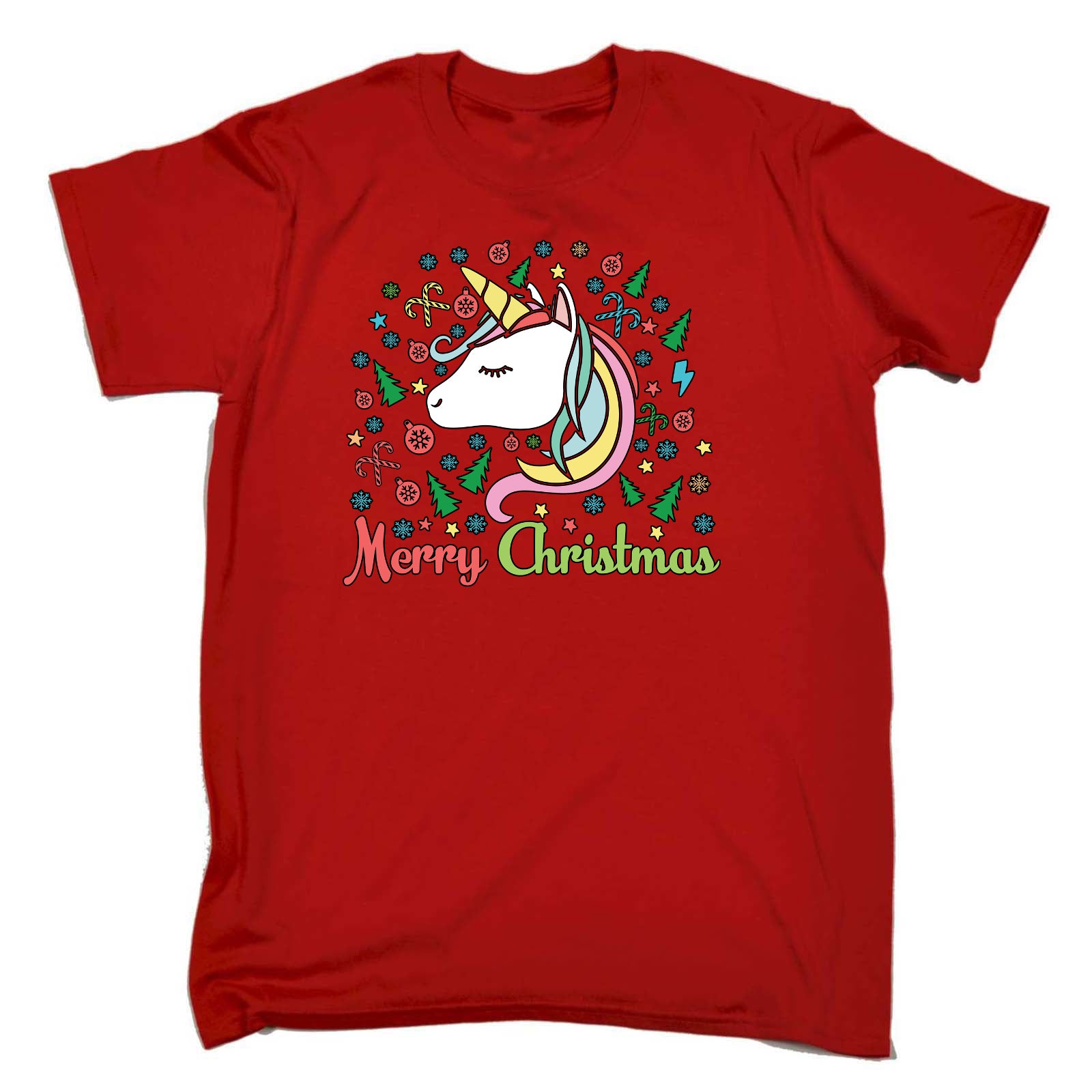 Unicorn Merry Christmas Xmas Unicorns - Mens Funny T-Shirt Tshirts
