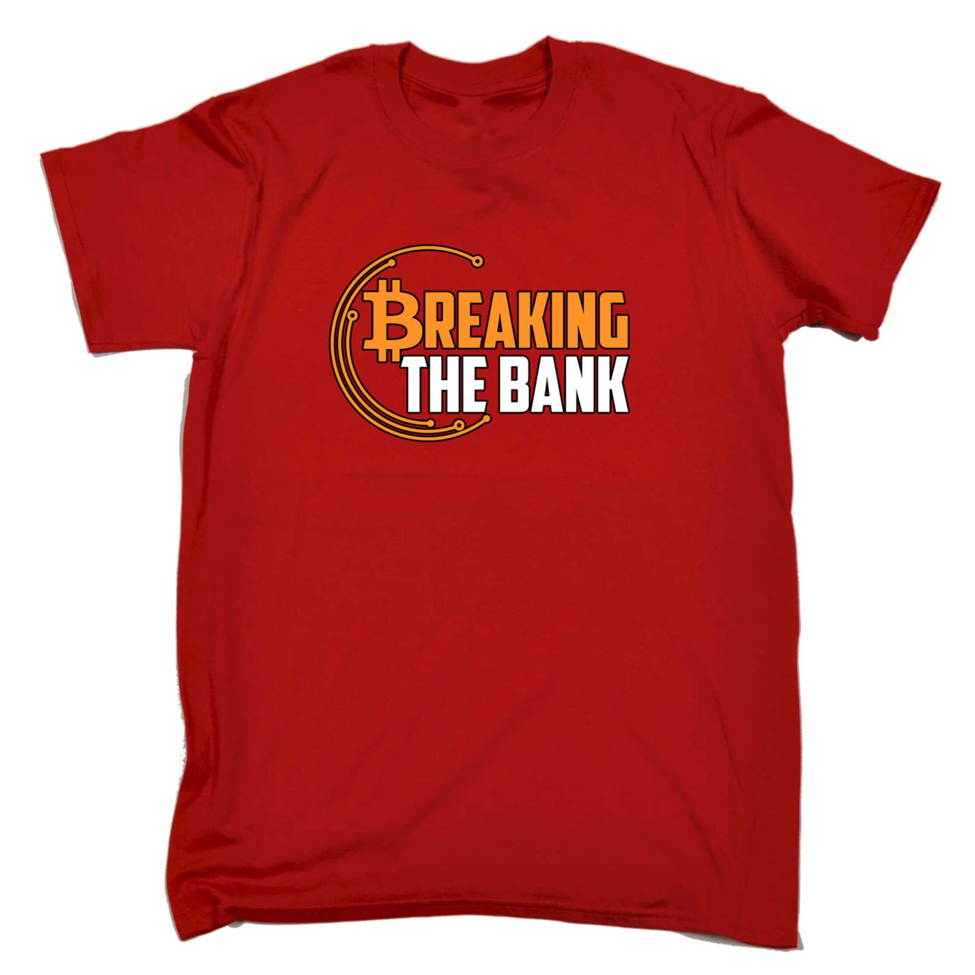 Breaking The Bank Bitcoin - Mens 123t Funny T-Shirt Tshirts