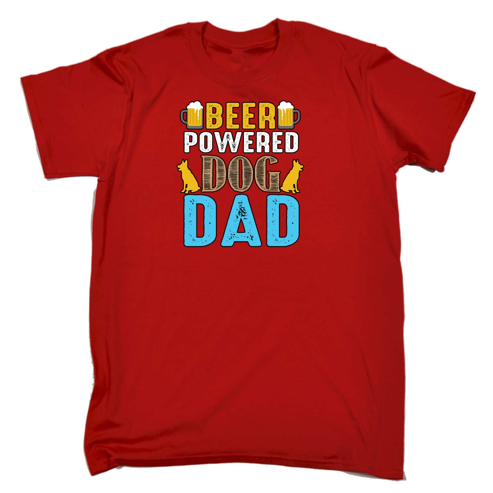 Beer Power Dog Dad Daddy - Mens 123t Funny T-Shirt Tshirts