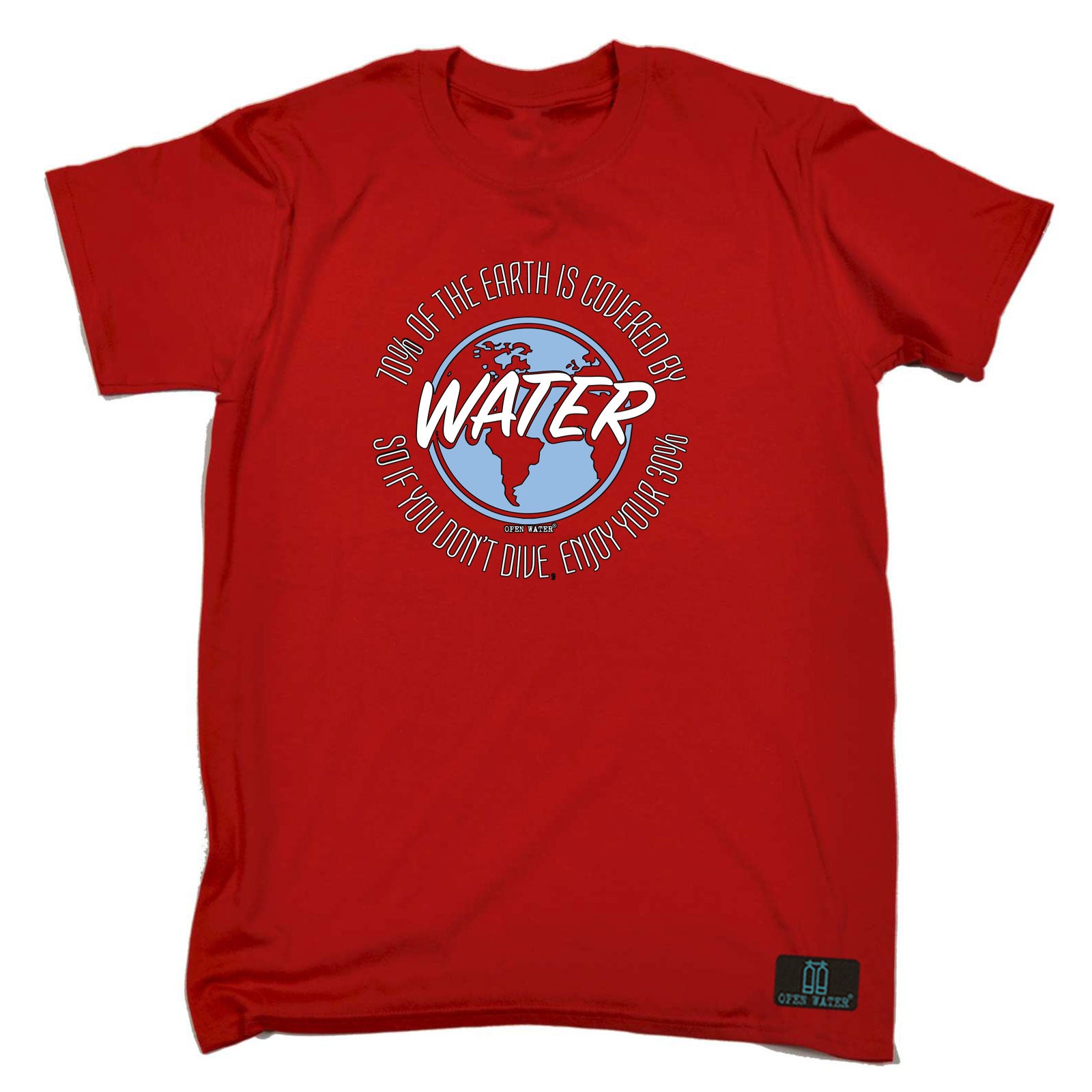 Ow 70% Of Earth Covered By - Mens Funny T-Shirt Tshirts