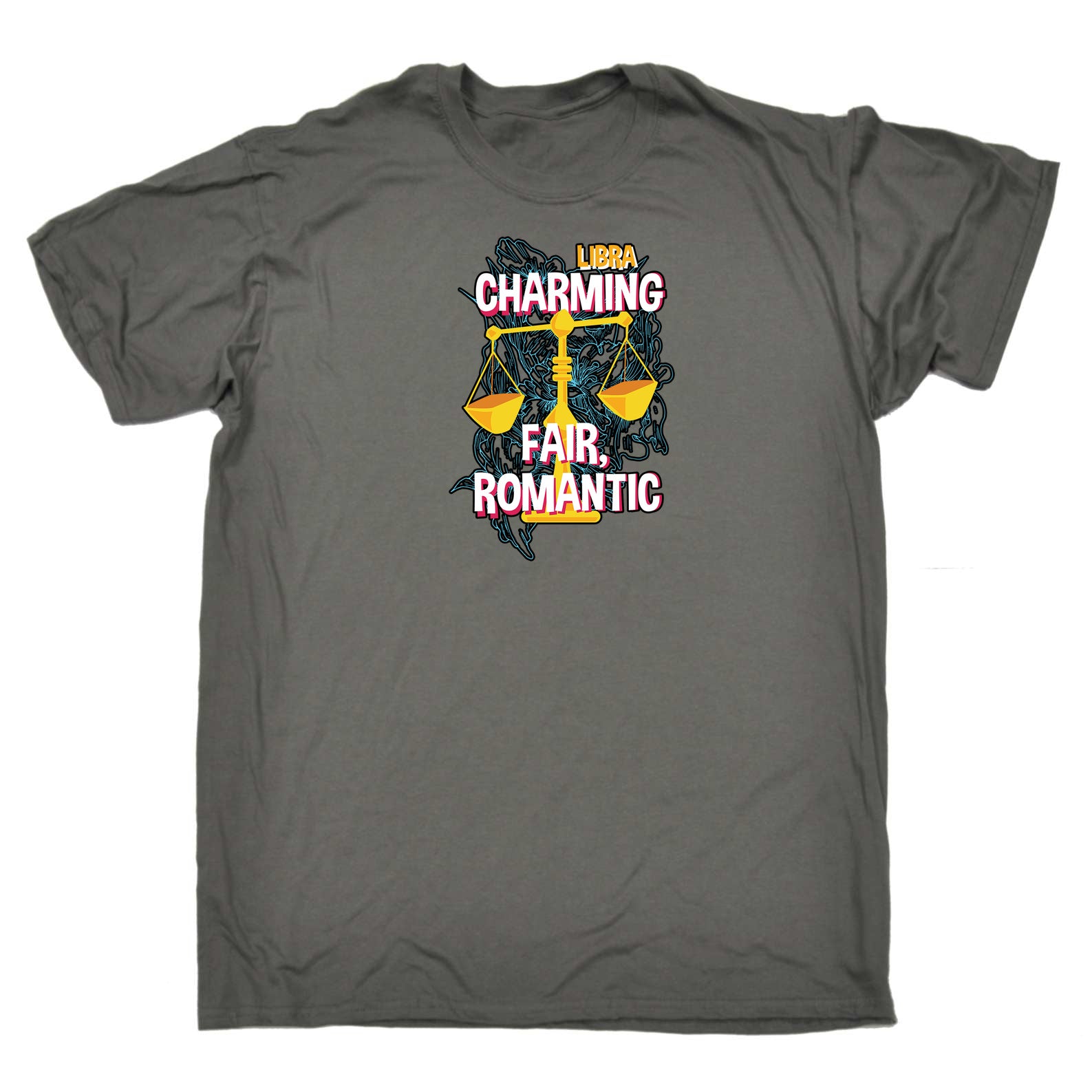 Libra Star Sign Charming Fair Romantic - Mens 123t Funny T-Shirt Tshirts