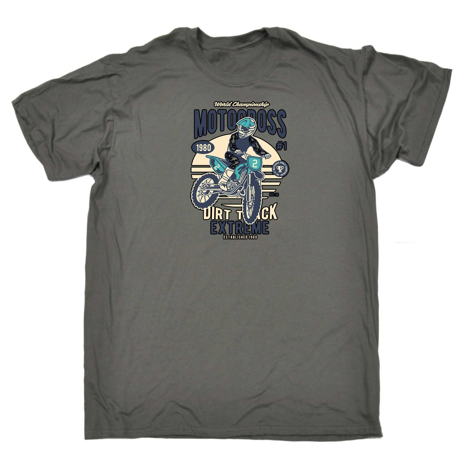 Motocross Extreme Dirt Track V2 Dirt Bike - Mens 123t Funny T-Shirt Tshirts
