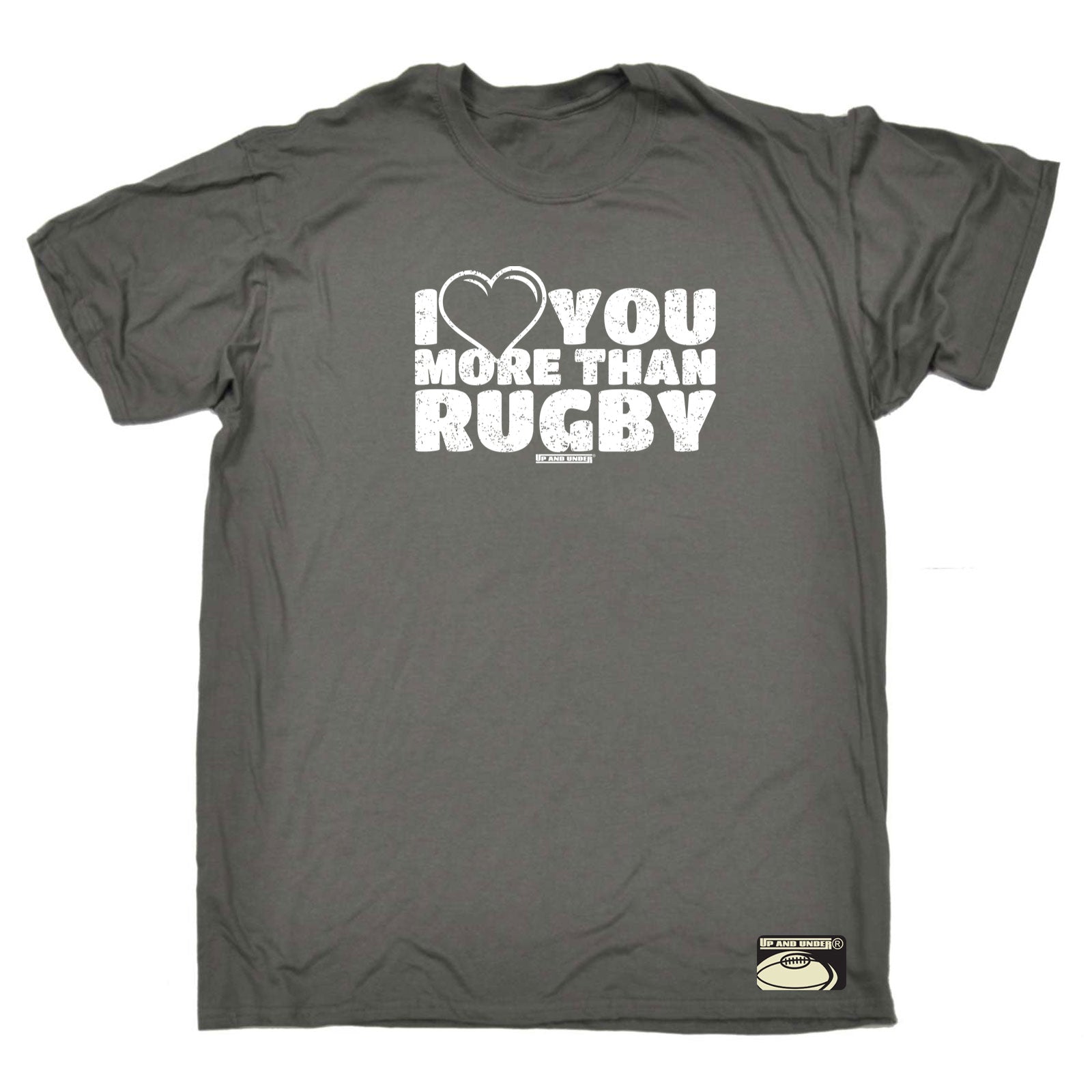 Uau I Love You More Than Rugby - Mens Funny T-Shirt Tshirts