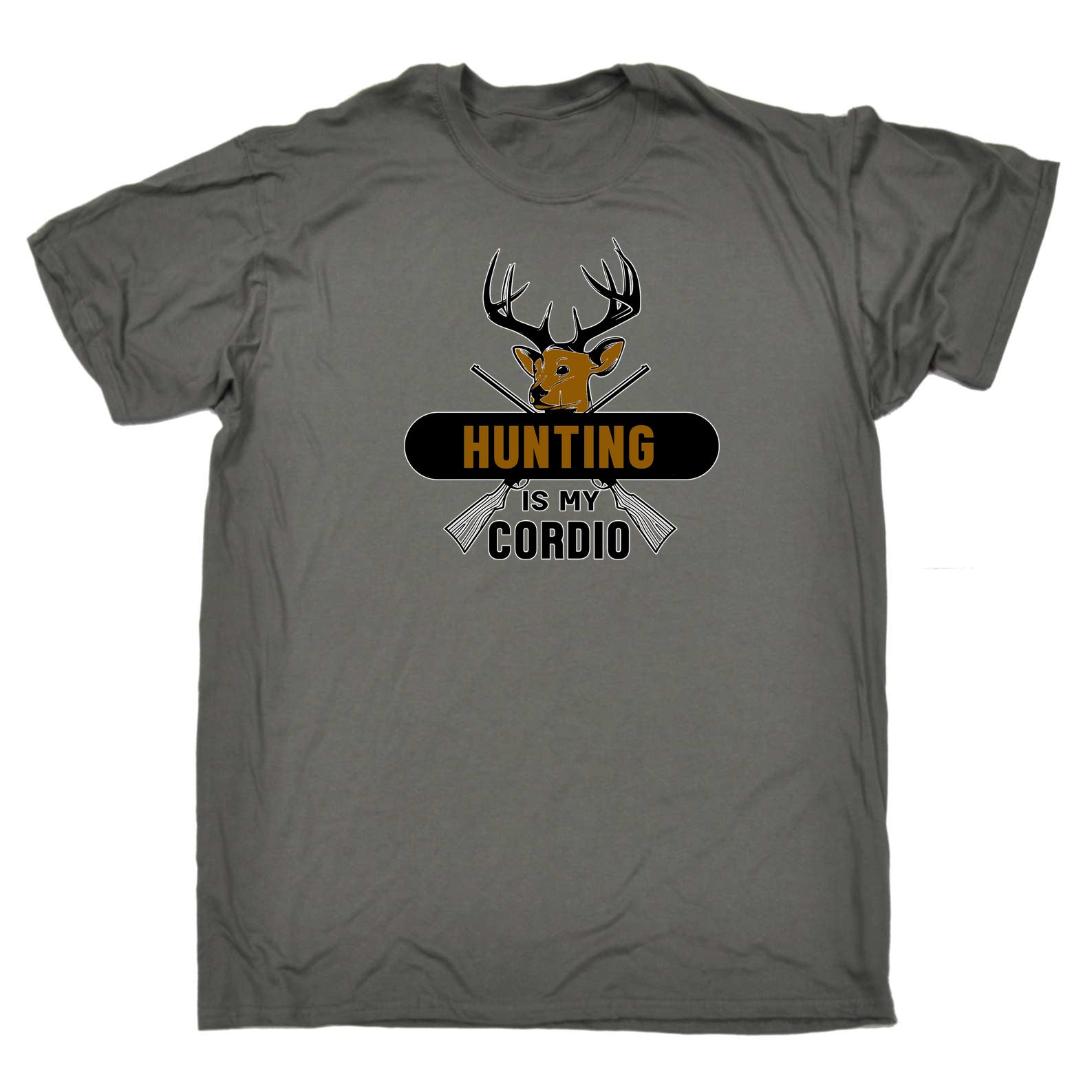 Hunting Is My Cardio Hunt Deer - Mens 123t Funny T-Shirt Tshirts