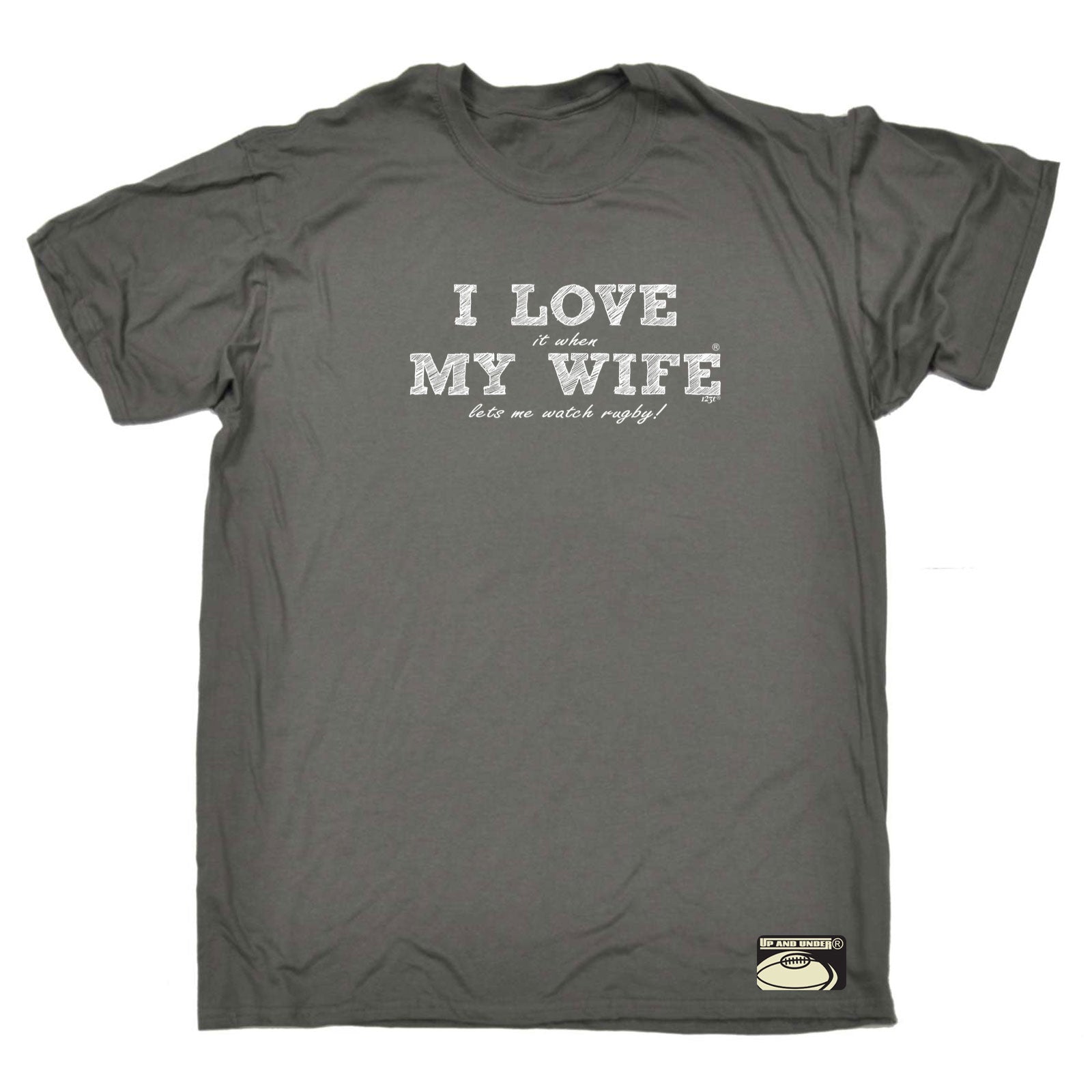 Uu Love It When My Wife Lets Me Watch Rugby - Mens Funny T-Shirt Tshirts
