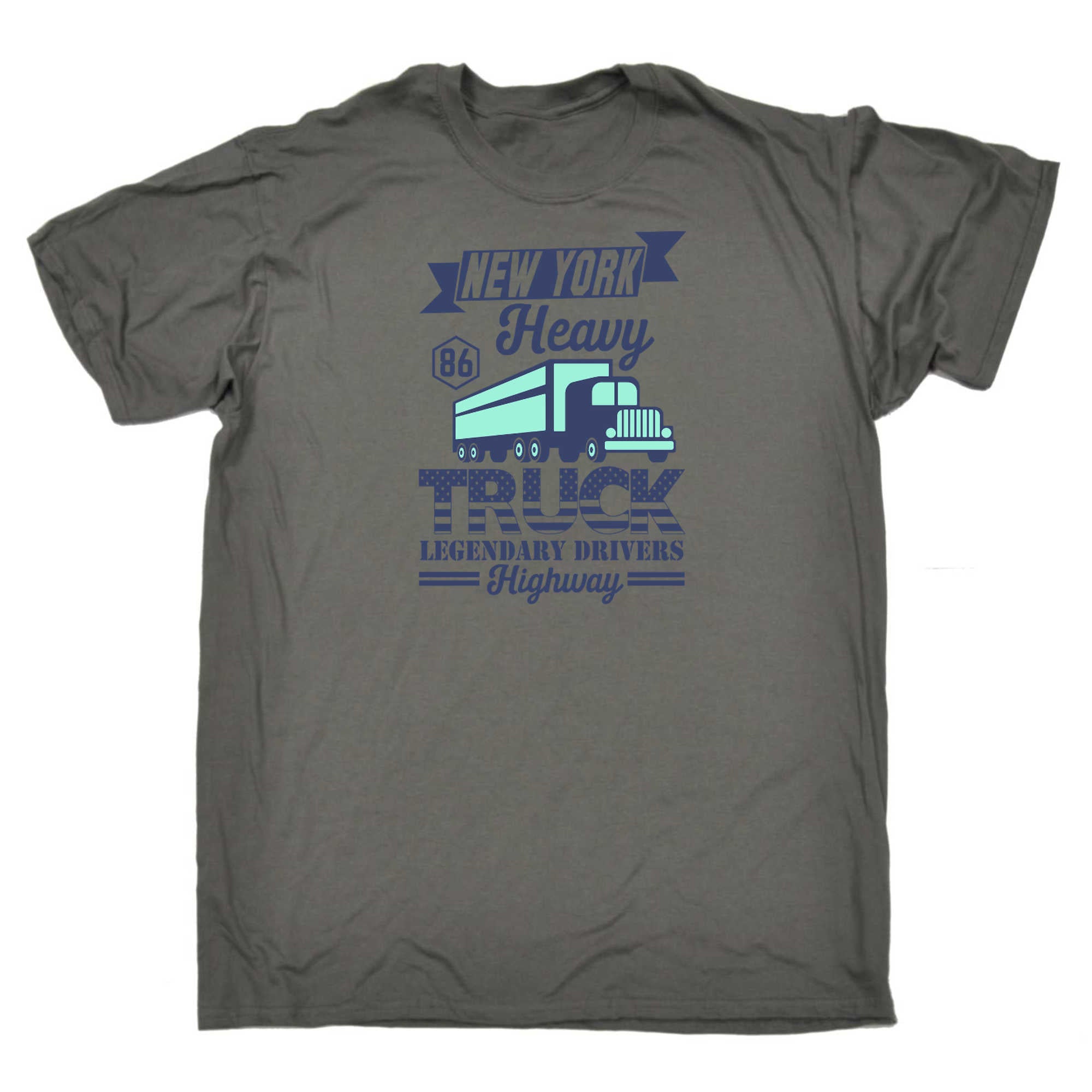 New York Heavy Truck Legendary Drivers - Mens 123t Funny T-Shirt Tshirts