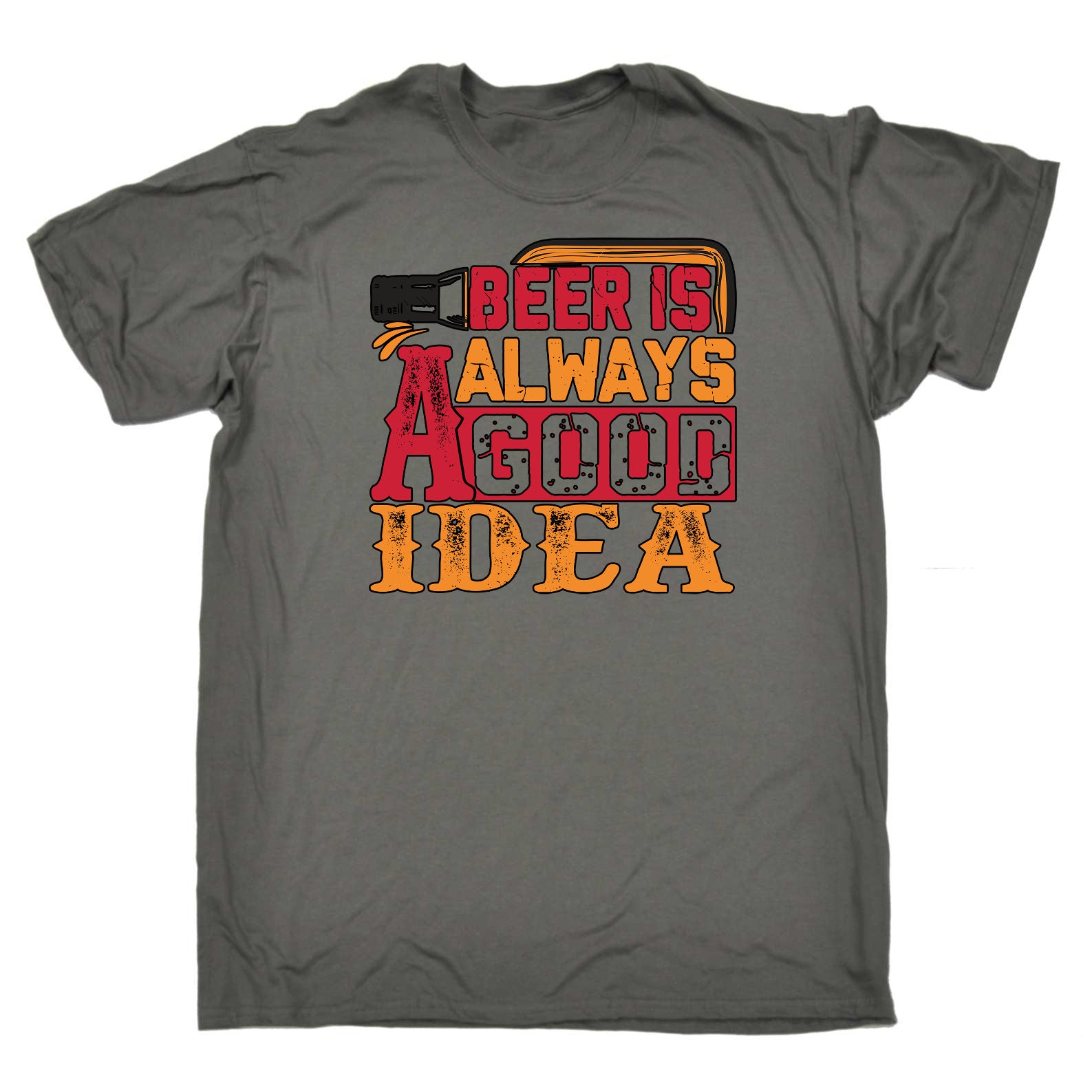 Beer Is Always A Good Idea Alcohol - Mens Funny T-Shirt Tshirts