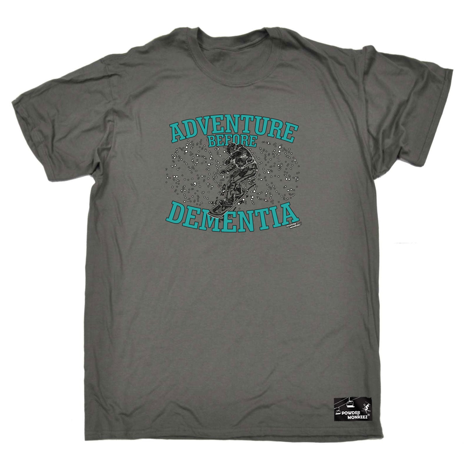 Pm Adventure Before Dementia Snowboard - Mens Funny T-Shirt Tshirts