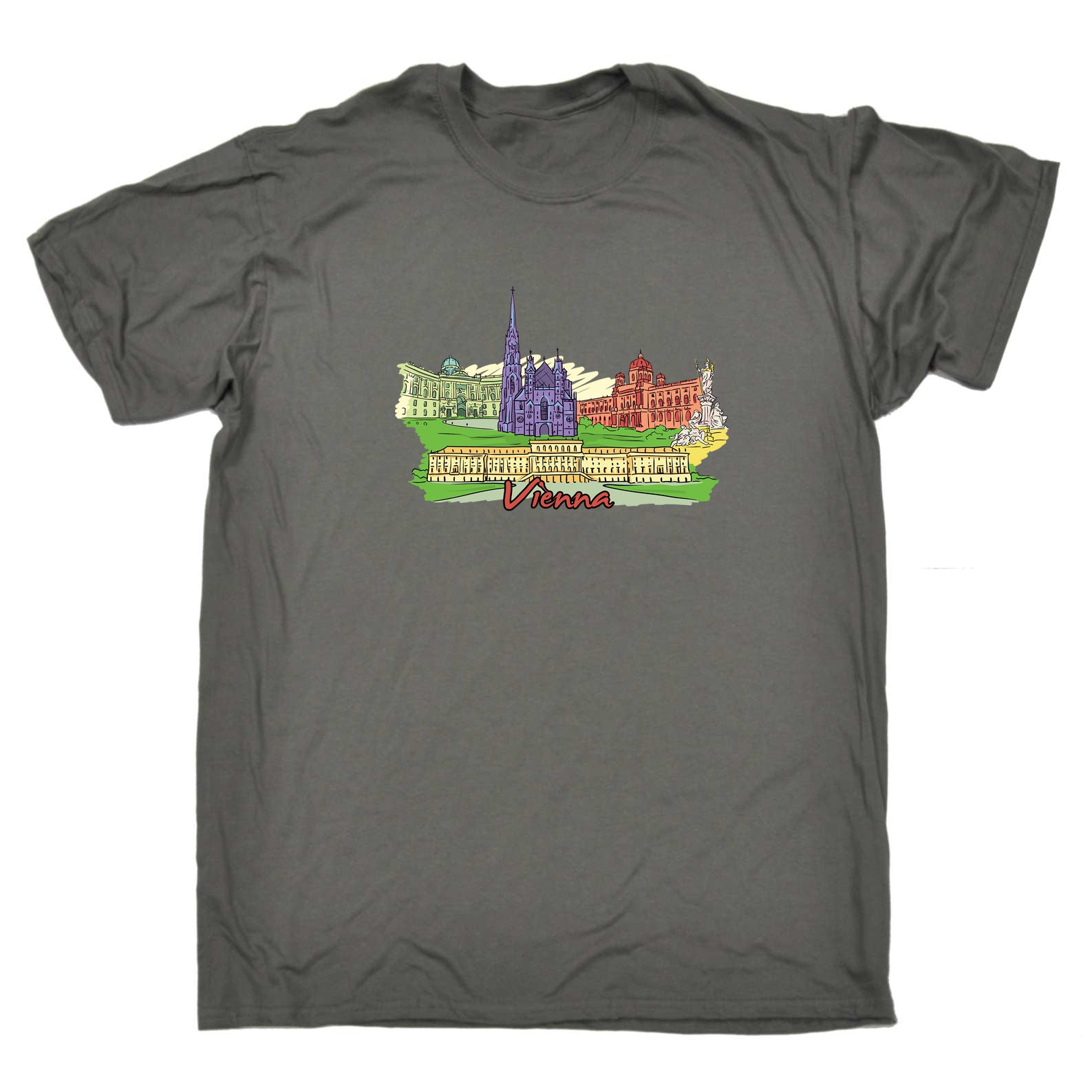 Vienna Austria Country Flag Destination - Mens 123t Funny T-Shirt Tshirts