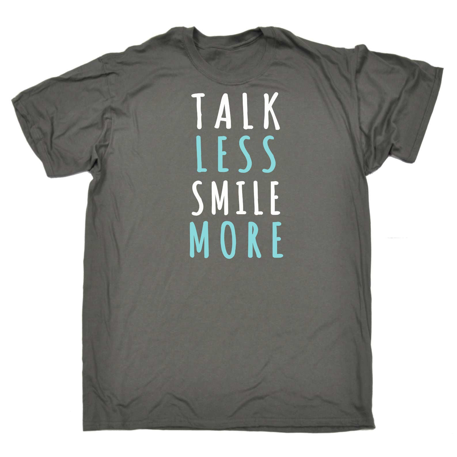 Talk Less Smile More Fashion - Mens Funny T-Shirt Tshirts