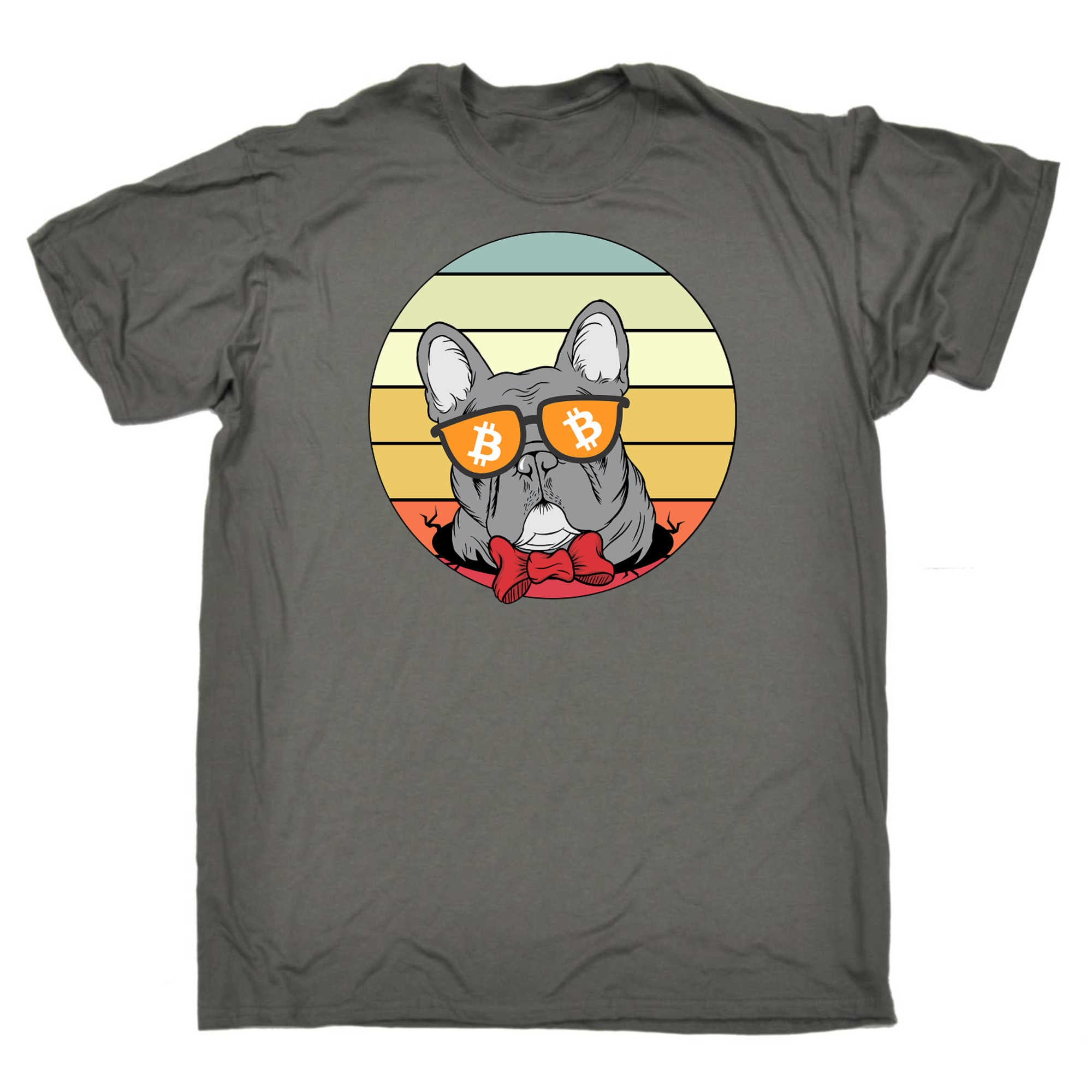 Dog Lovers Trade Bitcoin Vintage Design - Mens 123t Funny T-Shirt Tshirts