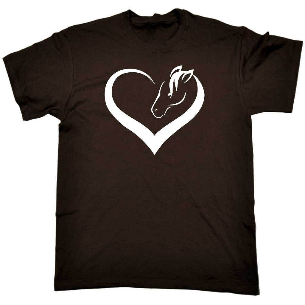 Heart Horse Love Horses Pony - Mens Funny T-Shirt Tshirts